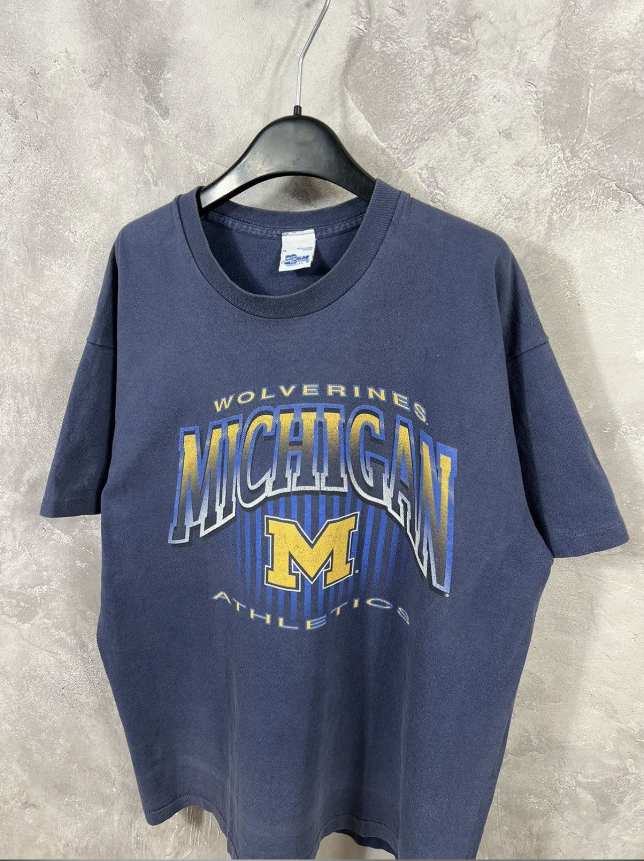Salem Sportswear Vintage 90s Salem x Wolverines Michigan Single Stitch Tee Size US XL / EU 56 / 4 - 3 Thumbnail