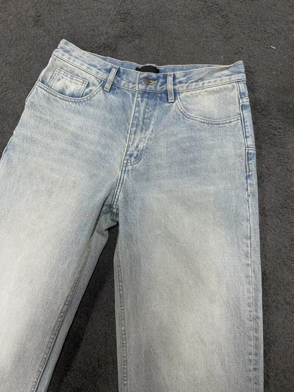 Other Japanese Kaihara Denim Wide Leg Jeans Light Wash 28 Size US 28 / EU 44 - 3 Thumbnail