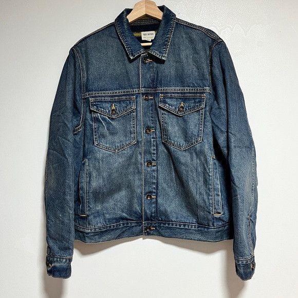 Todd Snyder Todd Snyder Denim Jacket Lined Wool Blend Size L Size US L / EU 52-54 / 3 - 4 Thumbnail