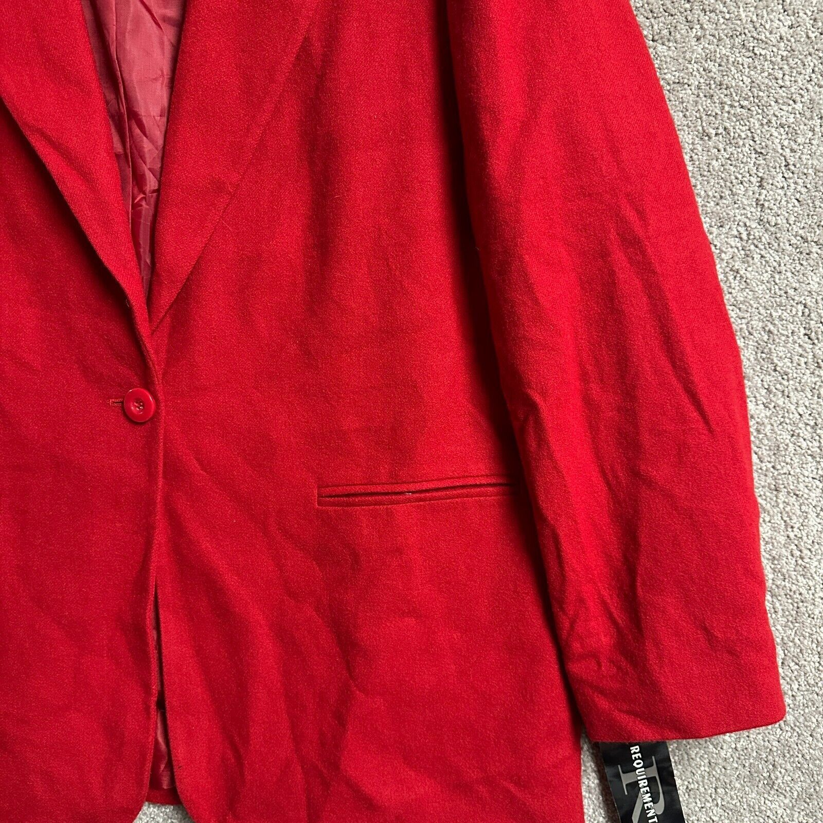 Other Requirements Blazer Women 14 Wool Blend Vintage 90s Office Size XL / US 12-14 / IT 48-50 - 2 Thumbnail