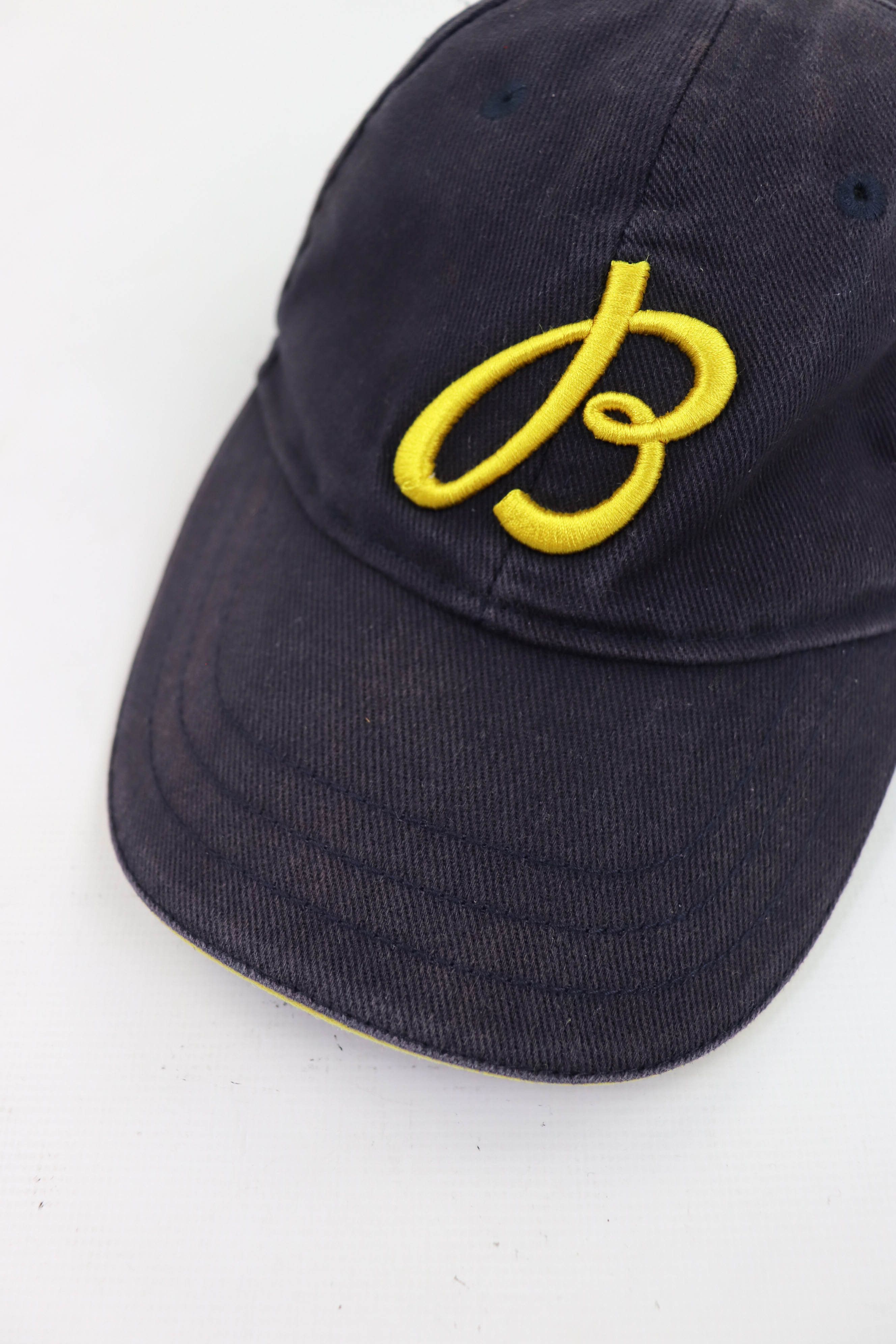 Breitling Breitling 00s Vintage Big Logo Sun Faded Navy Blue Cap Size ONE SIZE - 7 Thumbnail