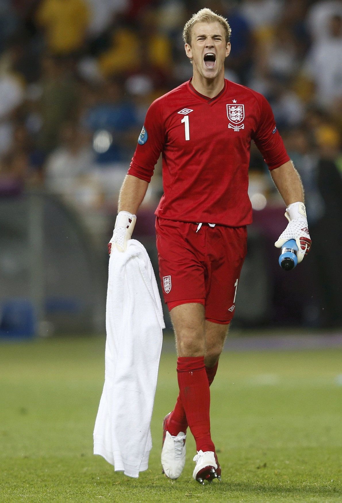 Umbro England 2012-2013 Home Goalkeeper Soccer Jersey Football Kit Size US S / EU 44-46 / 1 - 2 Thumbnail