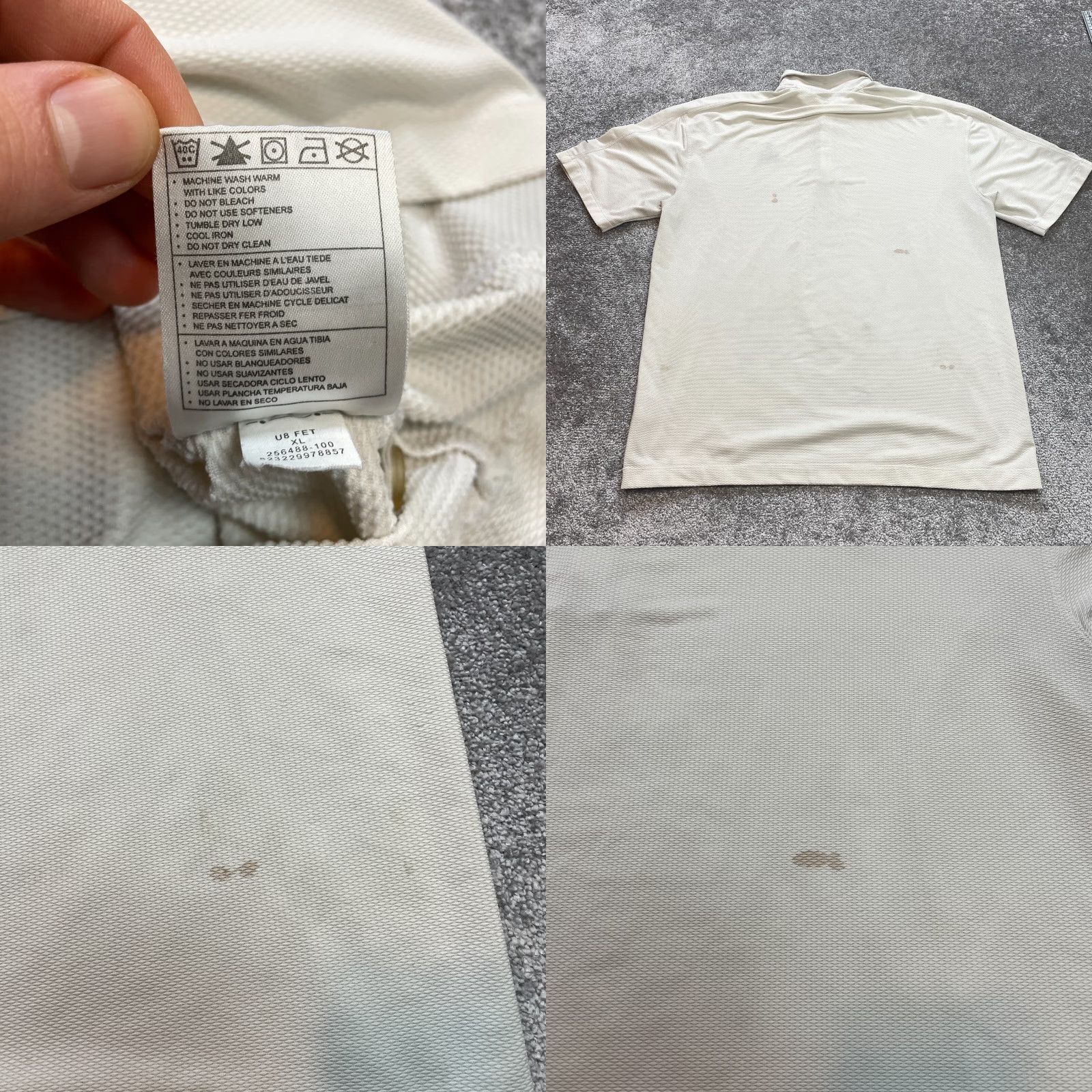 Nike Nike Golf Polo Shirt Mens XL White Textured Collared Shady Canyon Logo Short Sleeve Breathable Lightweight Action Sports Golf Fashion Shirt Size US XL / EU 56 / 4 - 9 Thumbnail