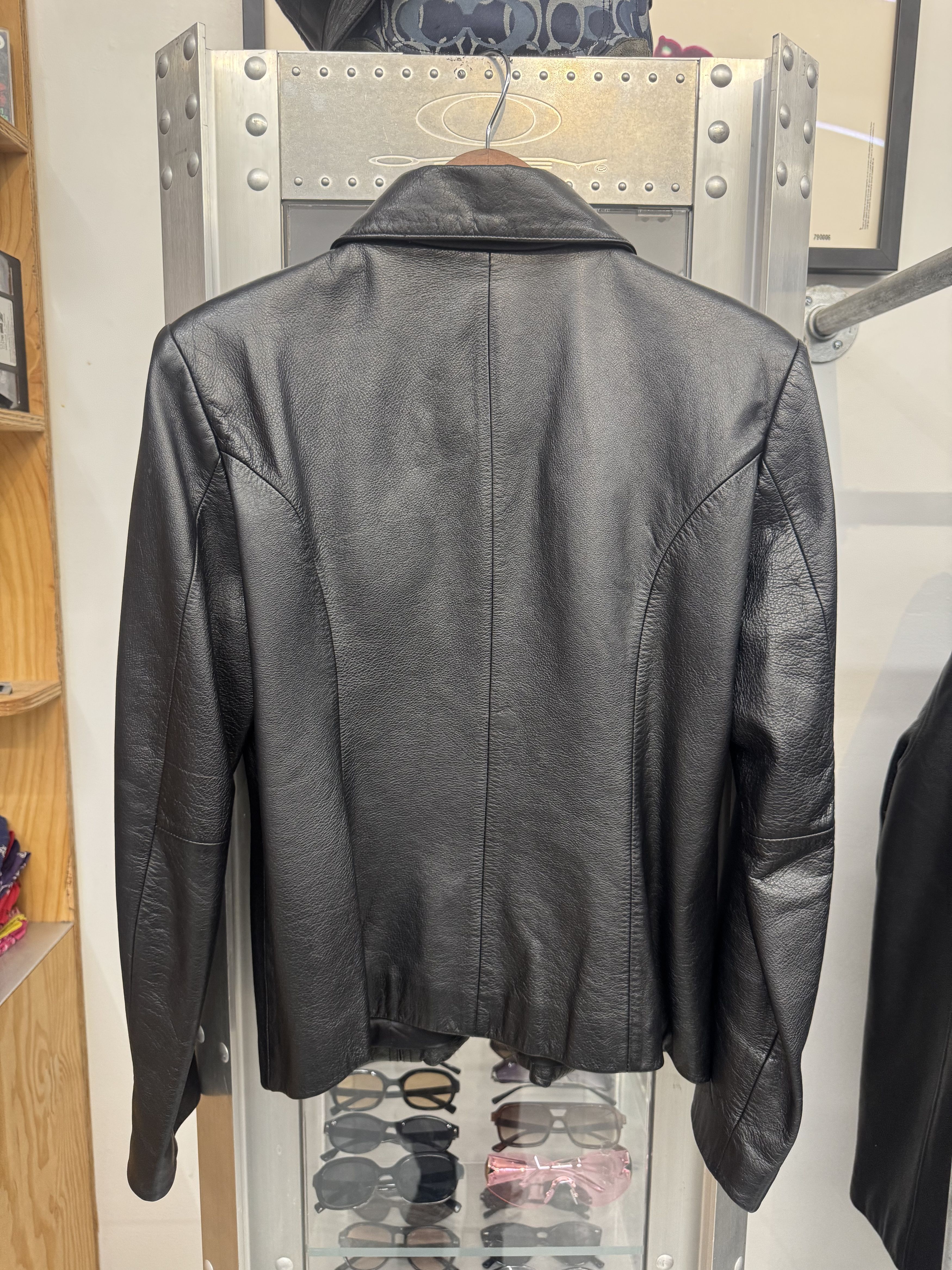 Jones New York Vintage Leather Jacket Size L / US 10 / IT 46 - 5 Thumbnail
