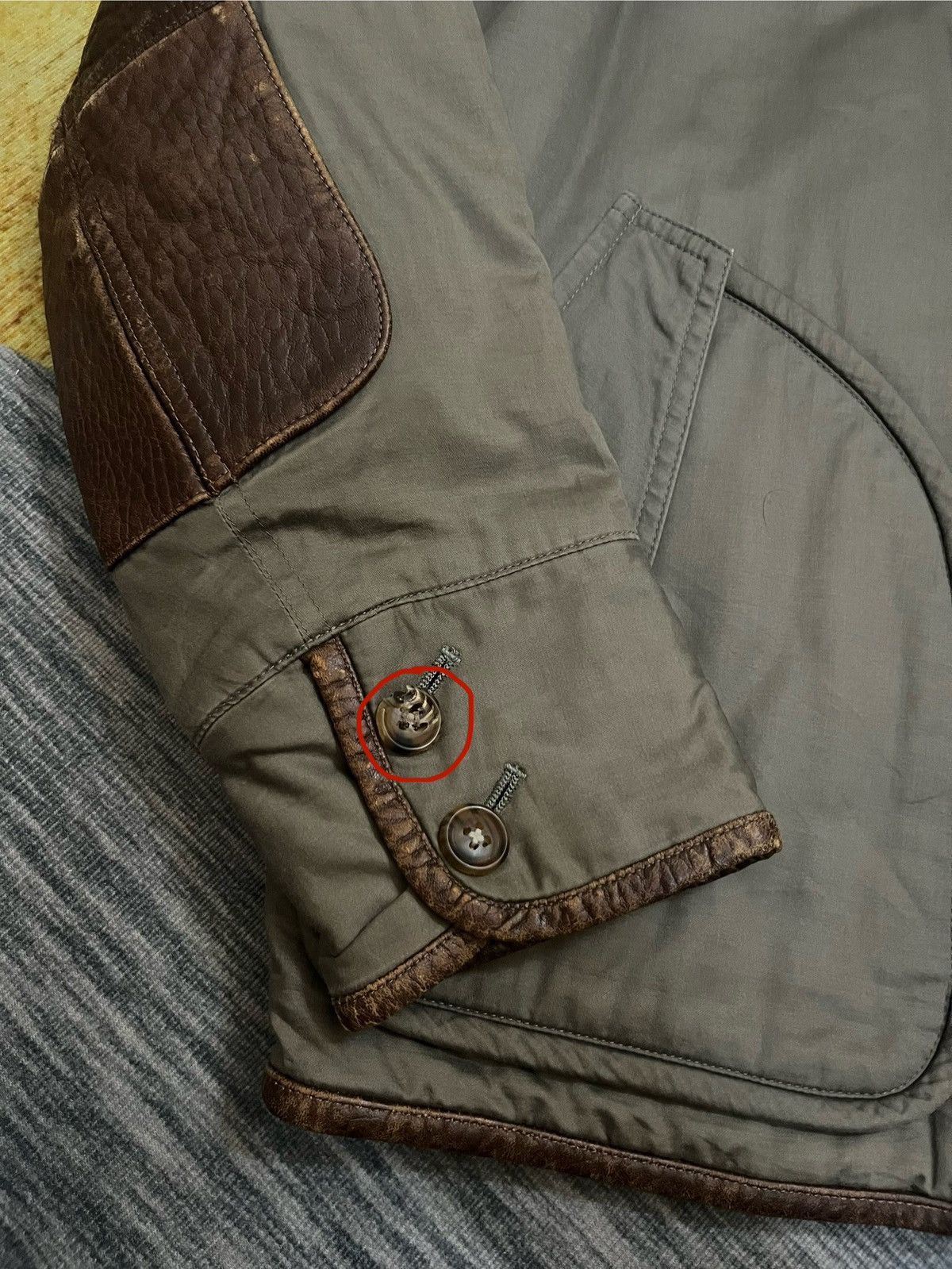 Japanese Brand 1980s UNCLE DOLCE G-1 panel leather #H2 Size US L / EU 52-54 / 3 - 10 Thumbnail