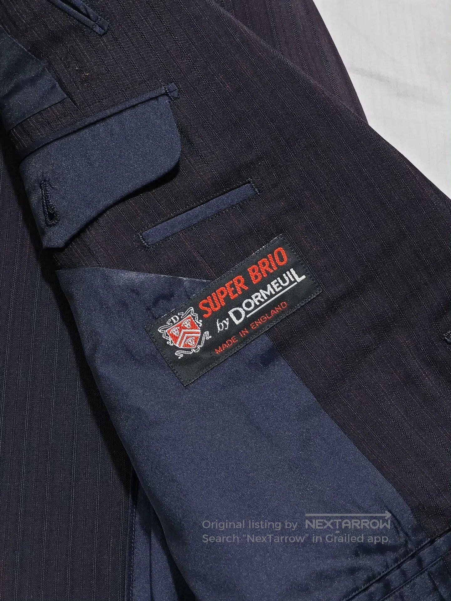 Japanese Brand Dormeuil Custom Blended Suit Jacket. Size US M / EU 48-50 / 2 - 7 Thumbnail