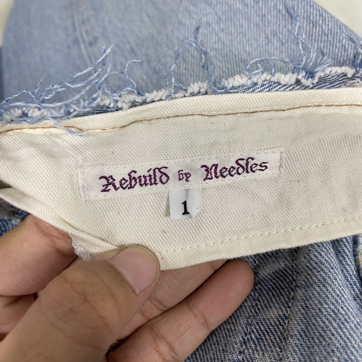 Needles 🔥DISTRESSED DESIGN DENIM LONG SKIRT REBUILD BY NEEDLES Size 28" / US 6 / IT 42 - 23 Thumbnail