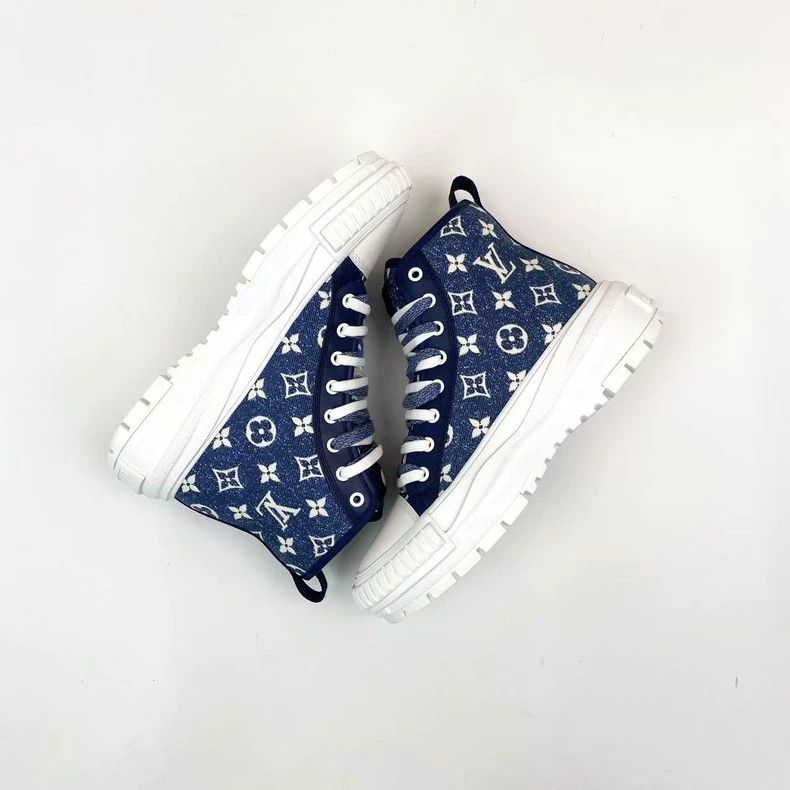 Louis Vuitton Louis Vuitton Squad Old Flower Full Print High Top Canvas Size US 7 / IT 37 - 5 Thumbnail
