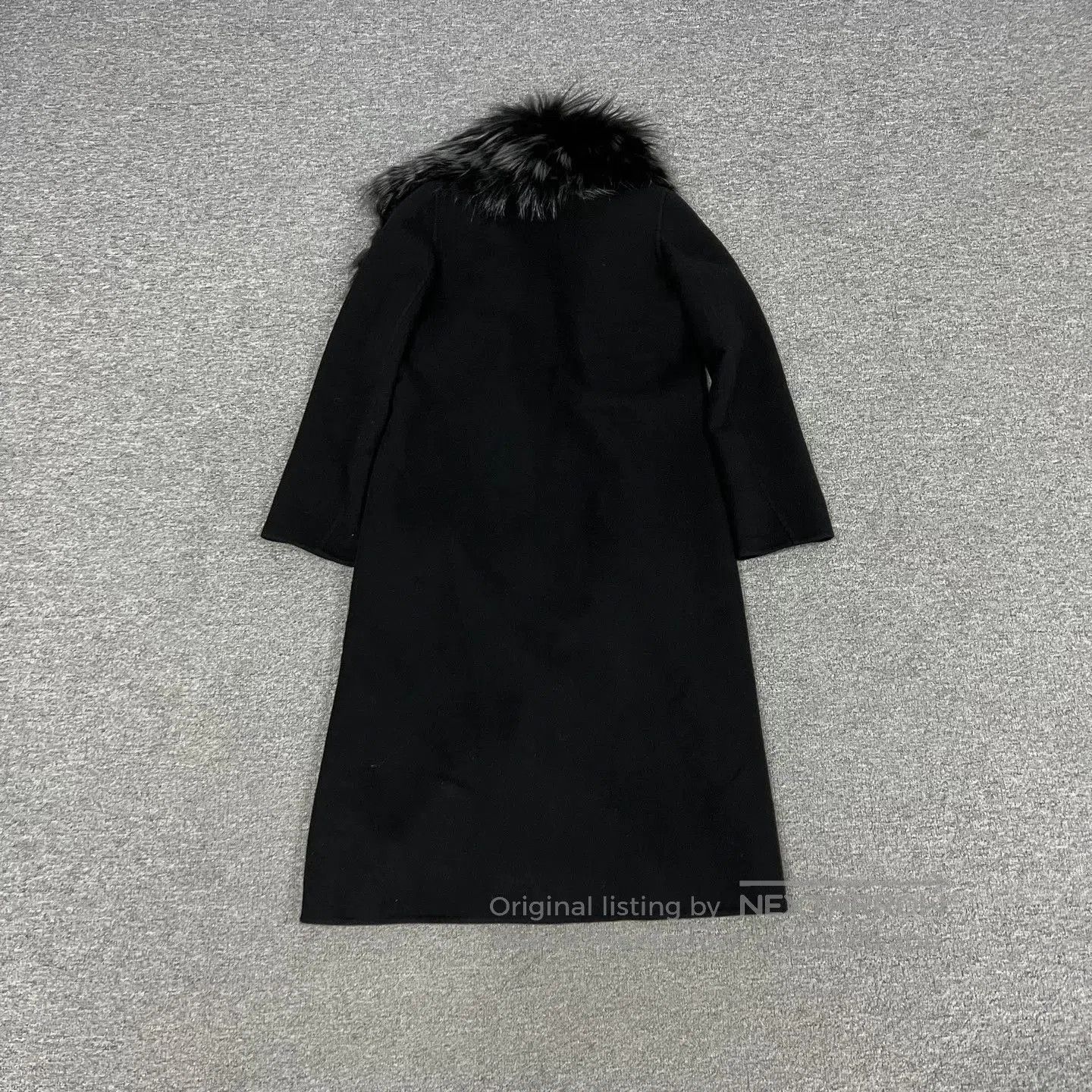 Fendi Fendi Black Fox Fur Collar Cashmere Coat. Size S / US 4 / IT 40 - 2 Thumbnail
