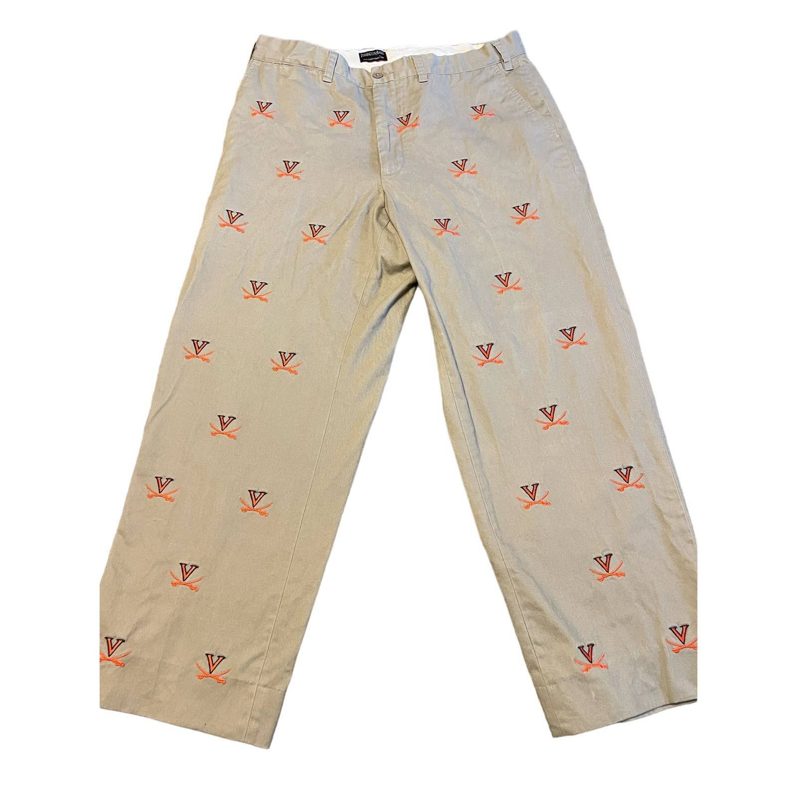 Virginia UVA Stadium Pant in Khaki by Pennington & Bailes