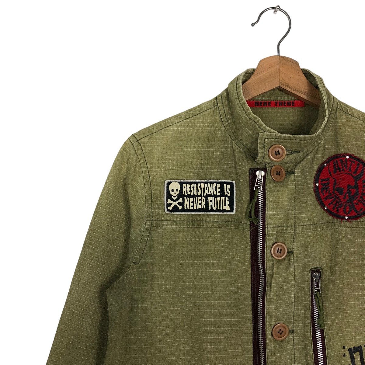 Japanese Brand 🔥Here There Chore Jacket Punk Design Distressed Style Size US M / EU 48-50 / 2 - 7 Thumbnail
