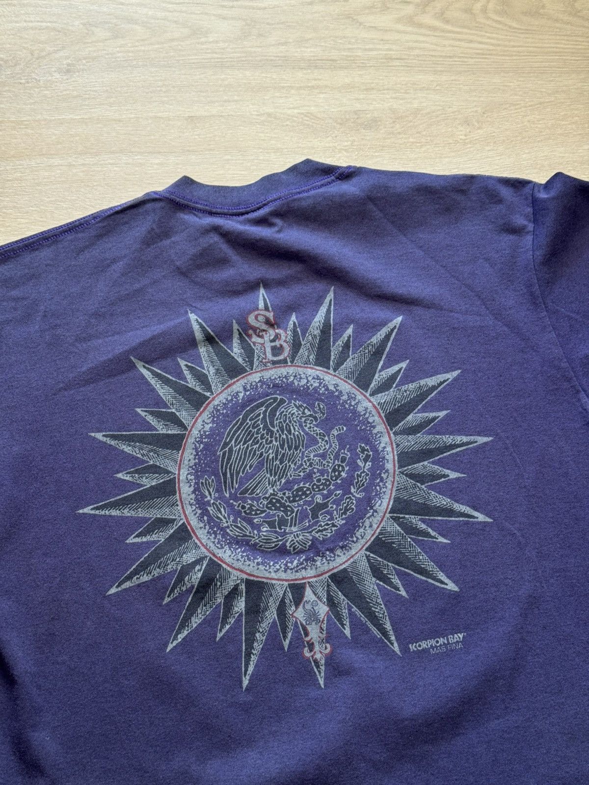 Vintage Vintage 90’s Scorpion Bay Purple Made In USA T-Shirt Size US XL / EU 56 / 4 - 6 Thumbnail
