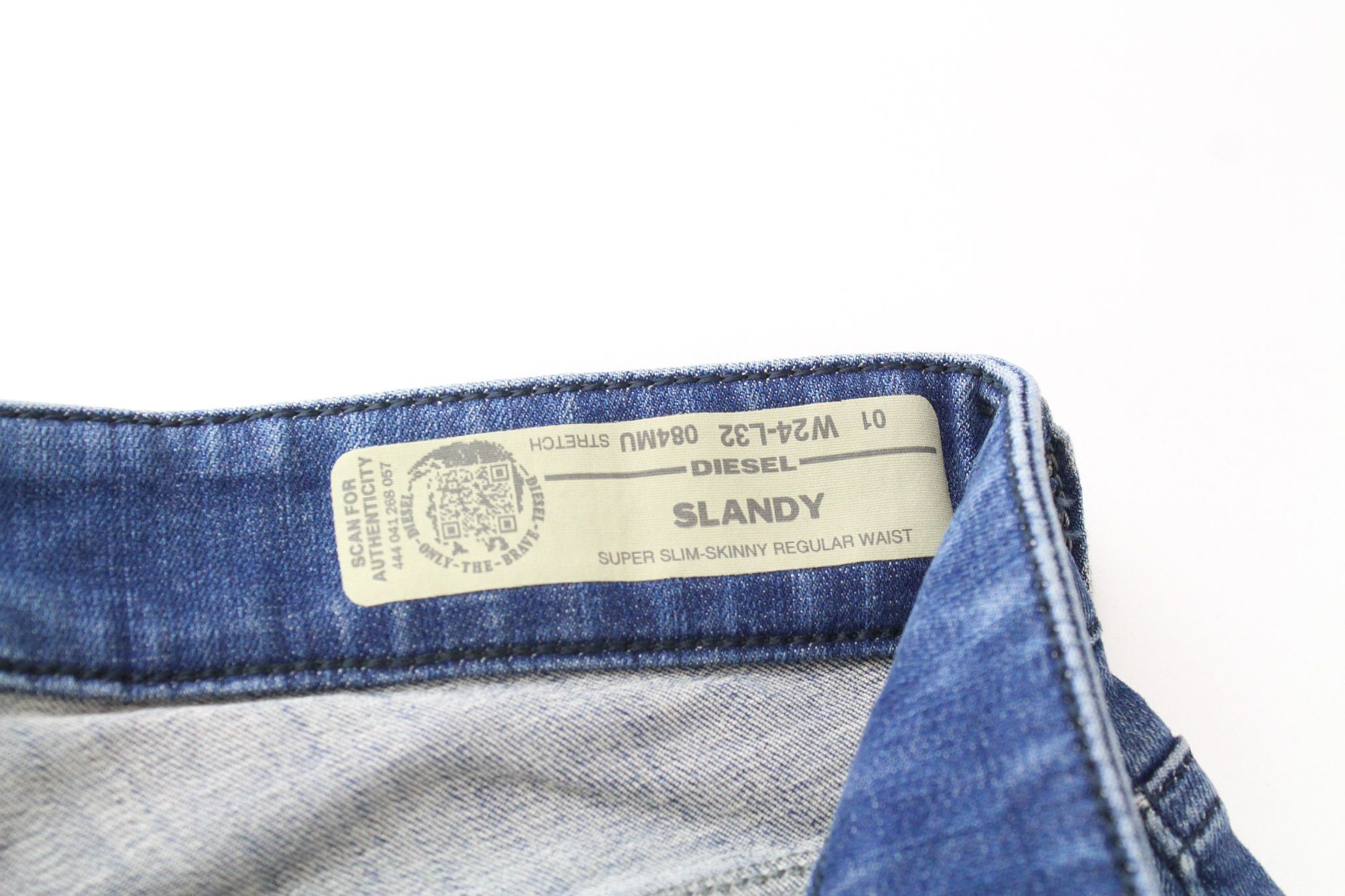 Diesel SLANDY 084MU W24/L32 Girls Blue Stretch Jeans 70524 Size 24" / US 00 / IT 34 - 6 Thumbnail
