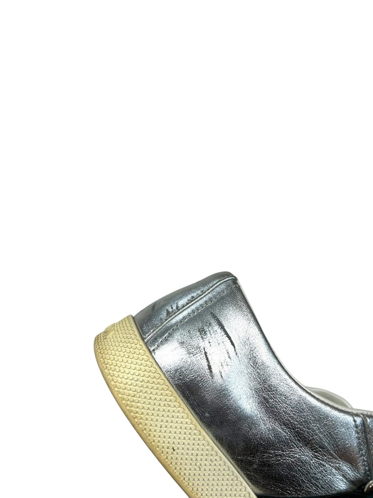 Prada Prada silver chrome trainers shoes Size US 6.5 / IT 36.5 - 8 Thumbnail