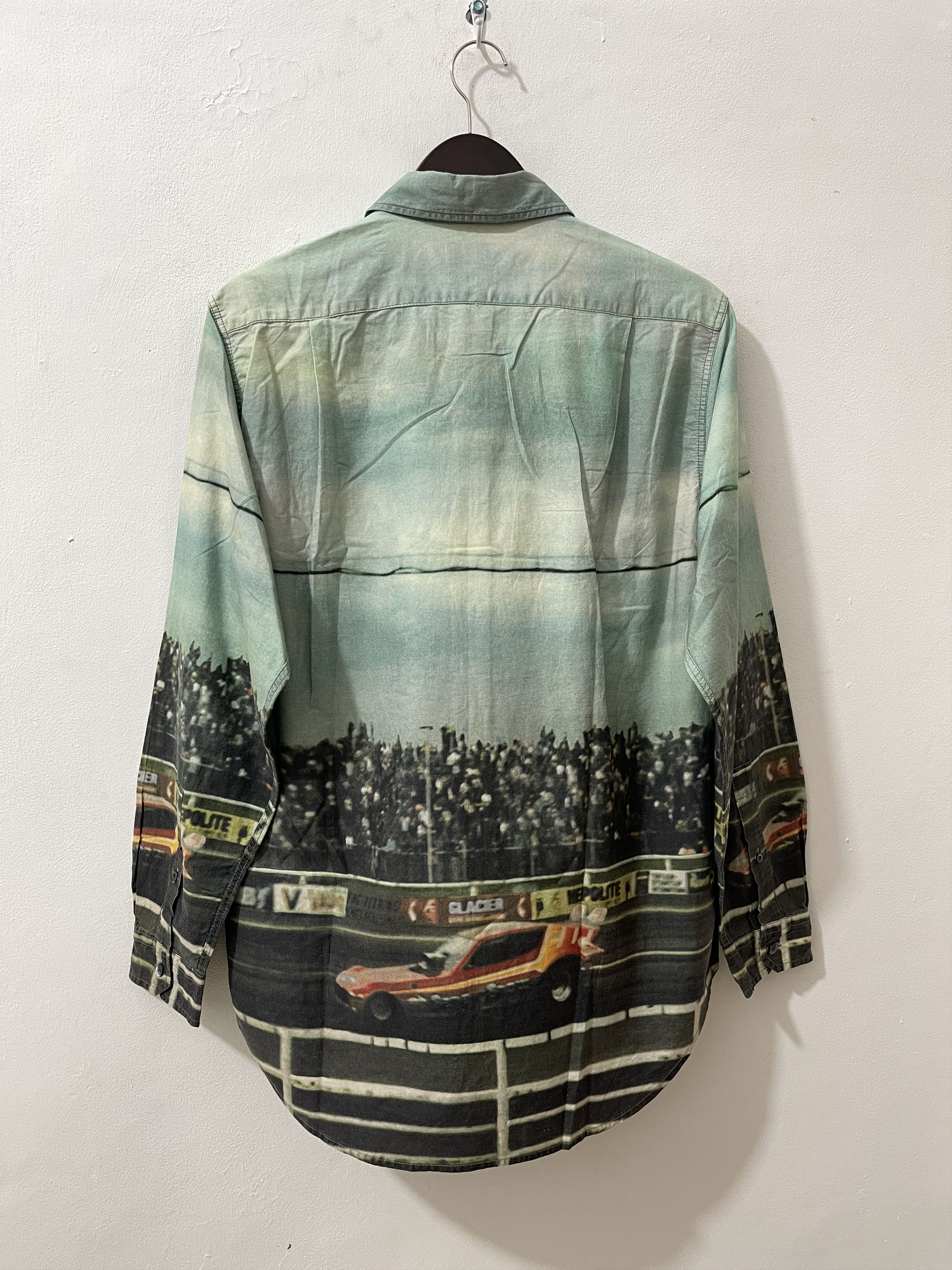 Vintage 90s Paul Smith Archive Nascar Button Up Shirts Size US L / EU 52-54 / 3 - 7 Thumbnail