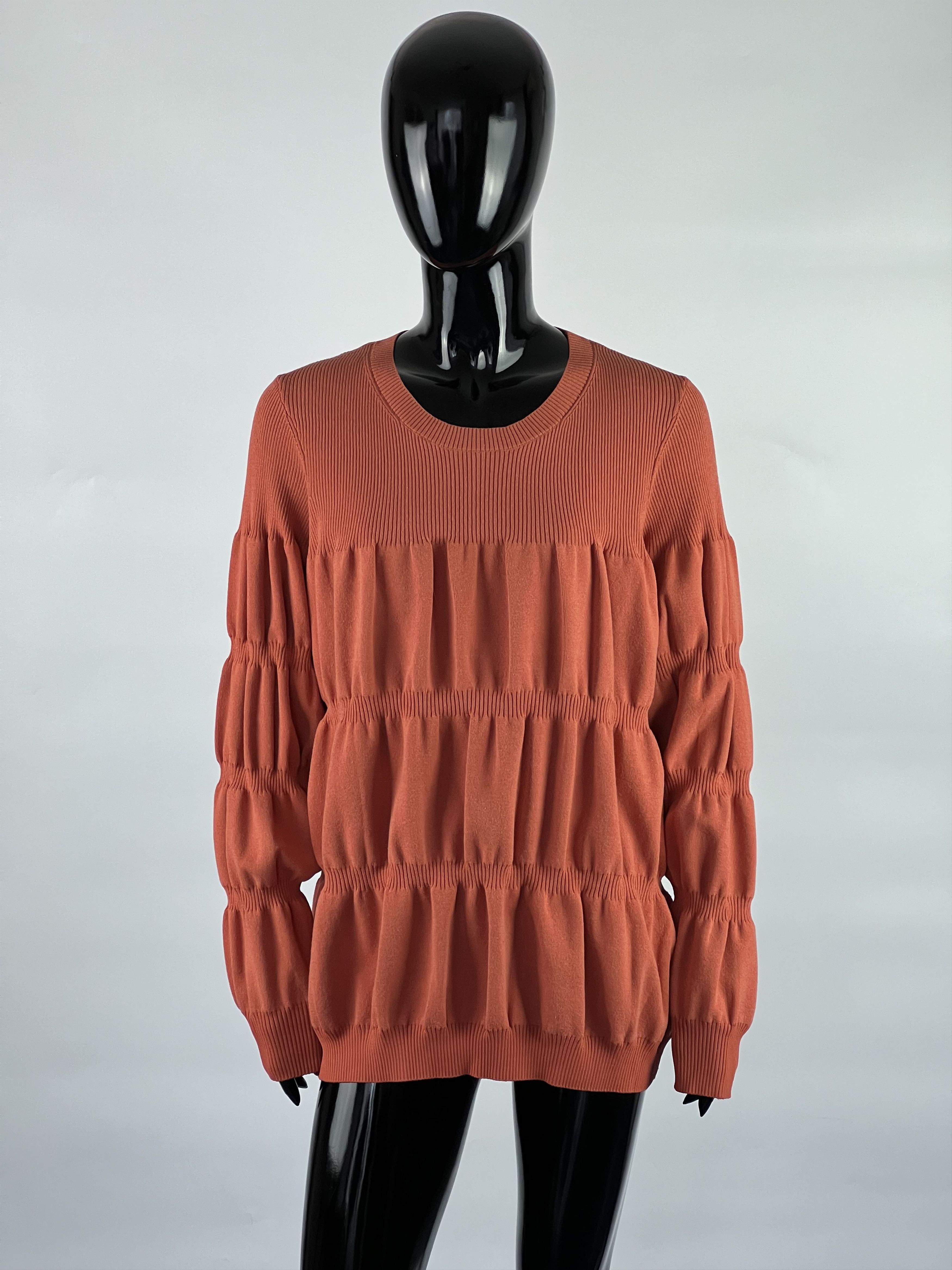 Cos COS Ruffle Crew Neck Sweater Size L Size L / US 10 / IT 46 - 1 Thumbnail