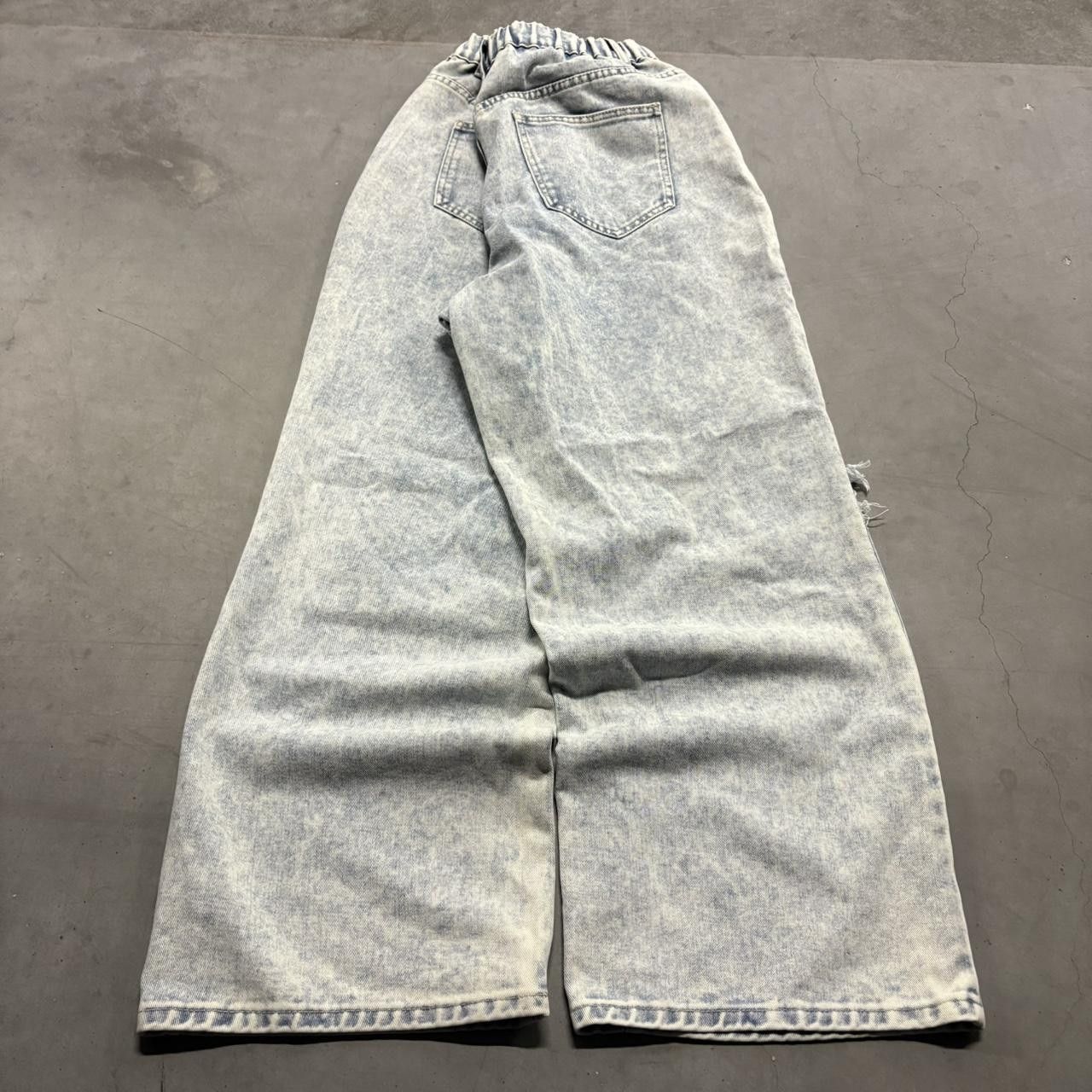 Vintage Crazy Vintage Y2K/2000s Baggy Wideleg Distressed Light Wash Denim Jeans! Size US 34 / EU 50 - 6 Thumbnail