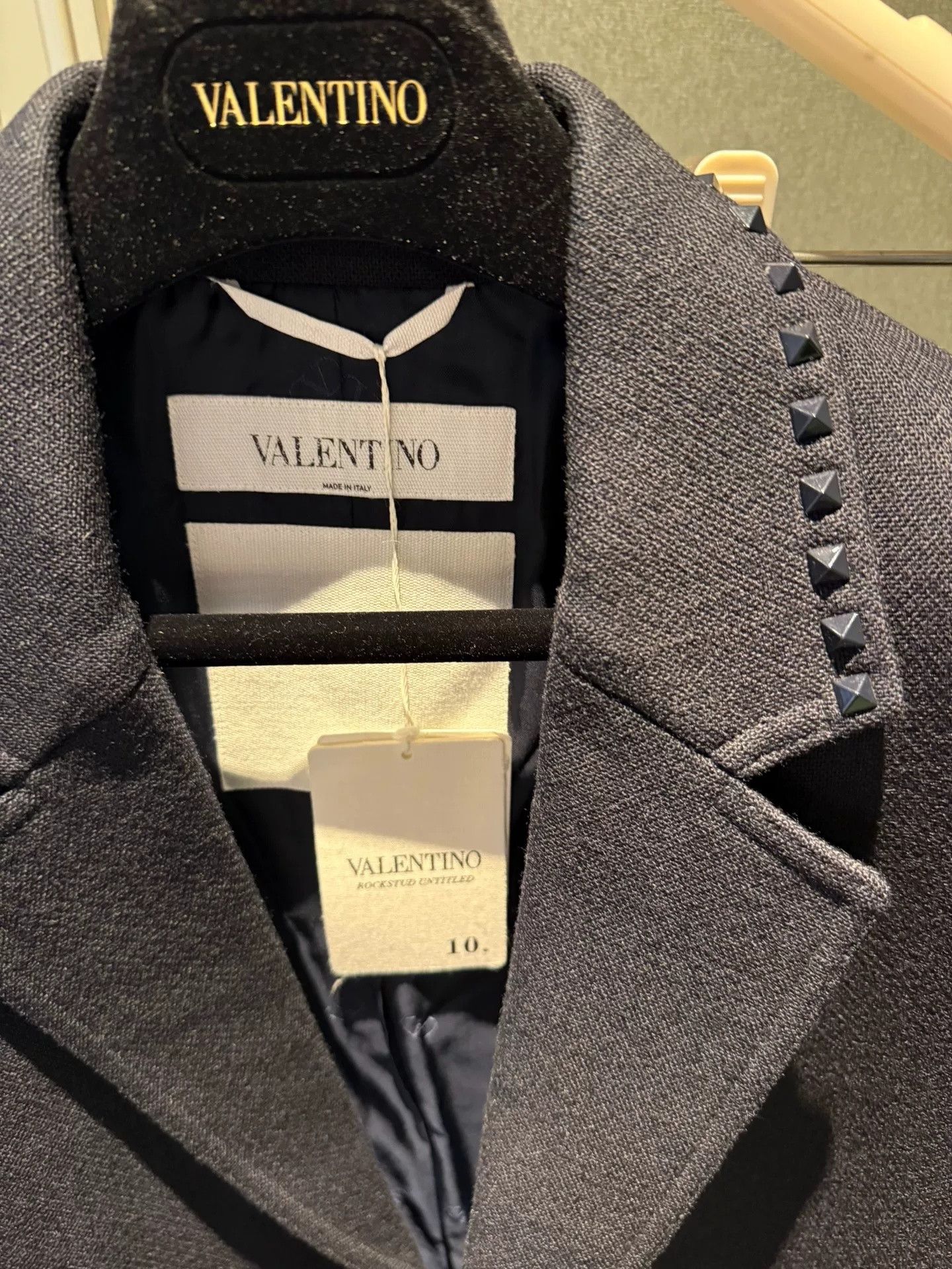 Valentino Valentino Rockstud Wool Coat Size US M / EU 48-50 / 2 - 3 Thumbnail