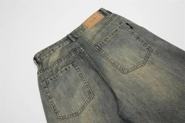 Japanese Brand Haruno x Asai Men's vintage washed distressed loose jeans Size US 32 / EU 48 - 5 Thumbnail