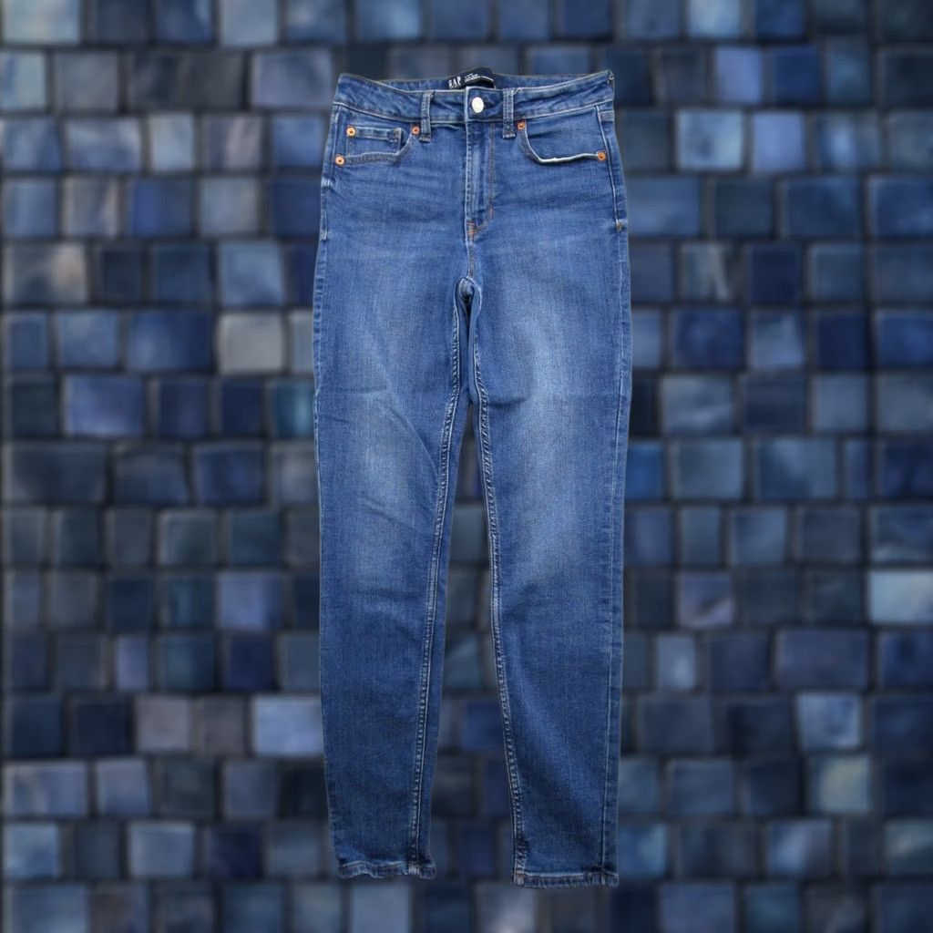 Gap Gap Women Jeans Jegging High Rise 4 Blue Stretch Plus Size 4 27R Universal Legging Jeggings Jeans Women's Size 4/27R Stretch Size 27" / US 4 / IT 40 - 1 Thumbnail