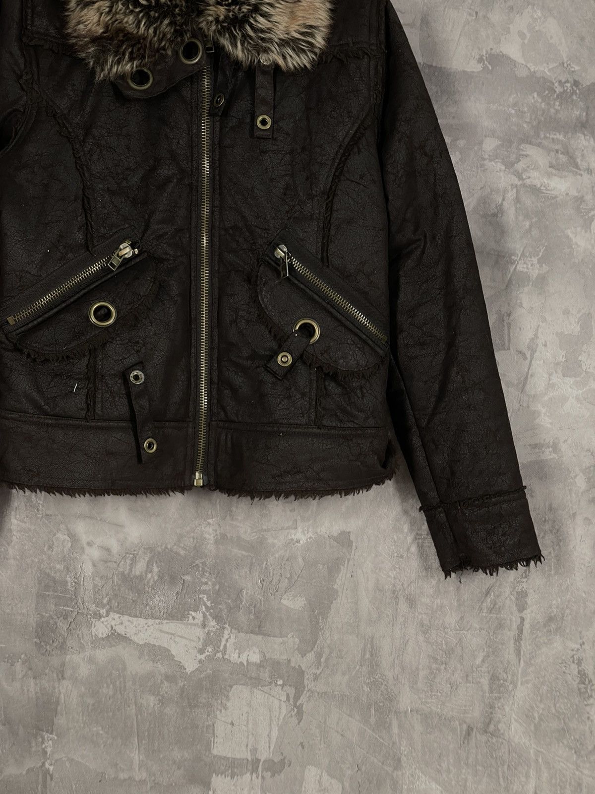 Beauty Beast × If Six Was Nine × Vintage VINTAGE BOMBER JACKET MIL TEC STYLE FAUX FUR Size M / US 6-8 / IT 42-44 - 6 Thumbnail