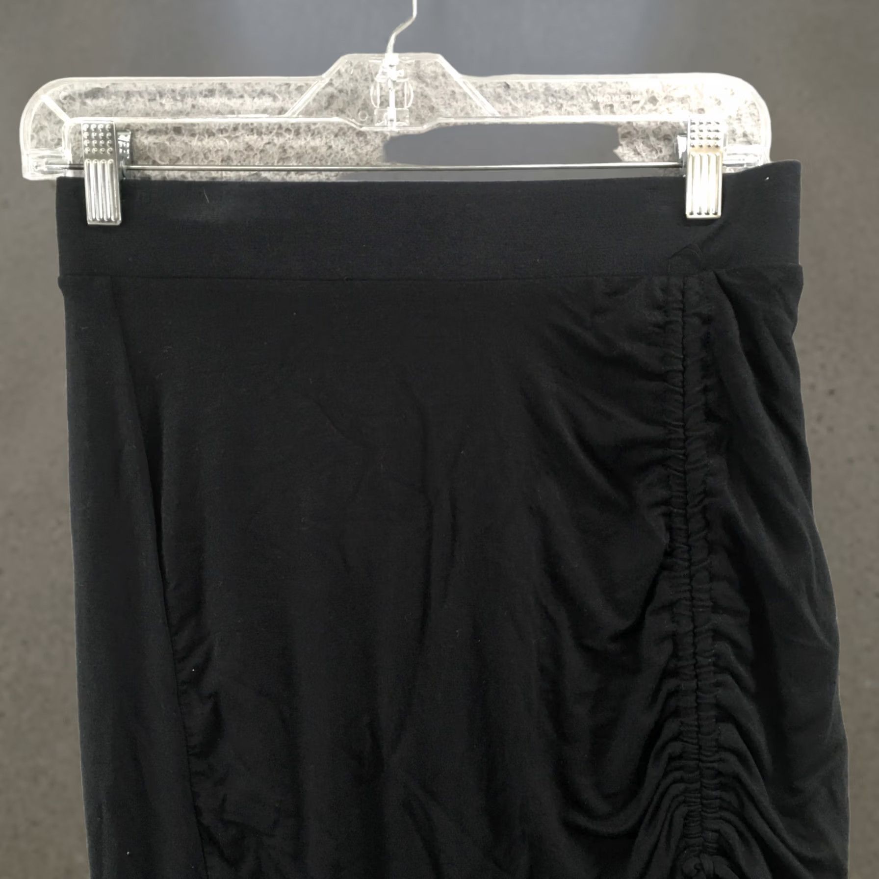 Vintage Maurices Asymmetrical Midi Skirt Womens XS Solid Rayon Blend Black Casual NEW Size 26" / US 2 / IT 38 - 1 Thumbnail