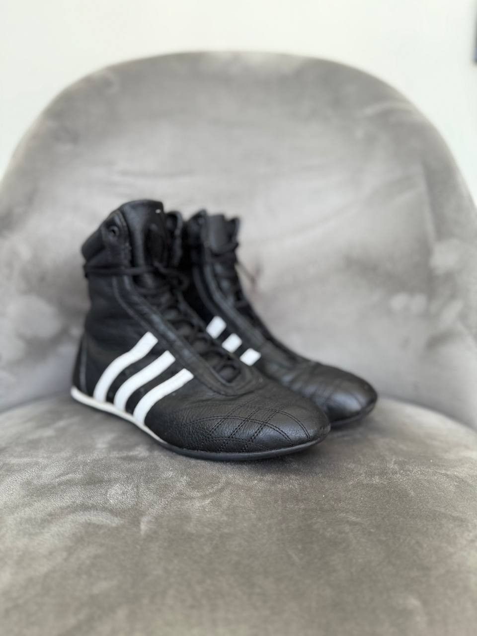 Adidas Adidas Prajna 05/03 Leather Vintage Boxing wrestling Boots Size US 6.5 / IT 36.5 - 1 Thumbnail