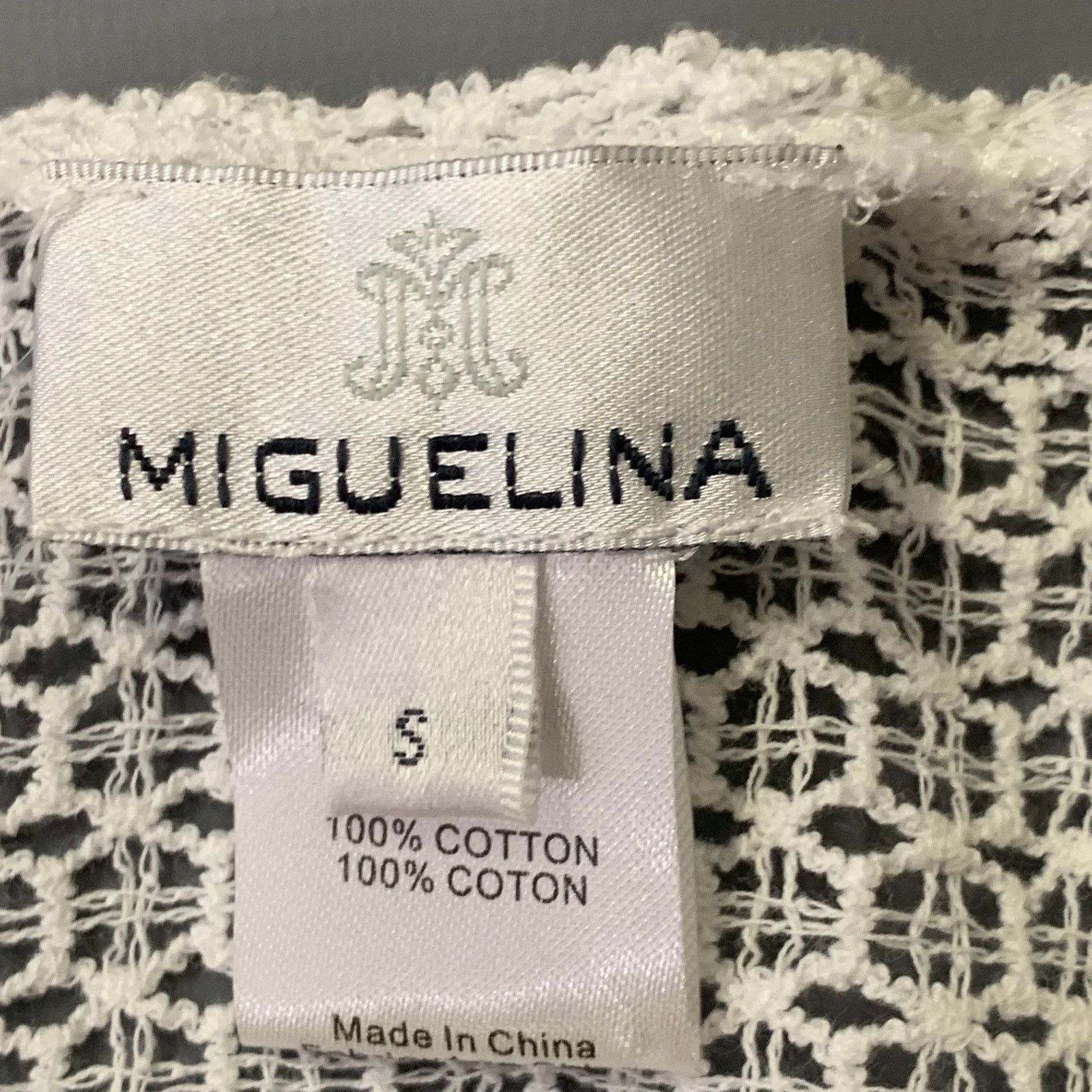 Other MIGUELINA White Crochet Cotton Scarf Shawl Size ONE SIZE - 2 Thumbnail