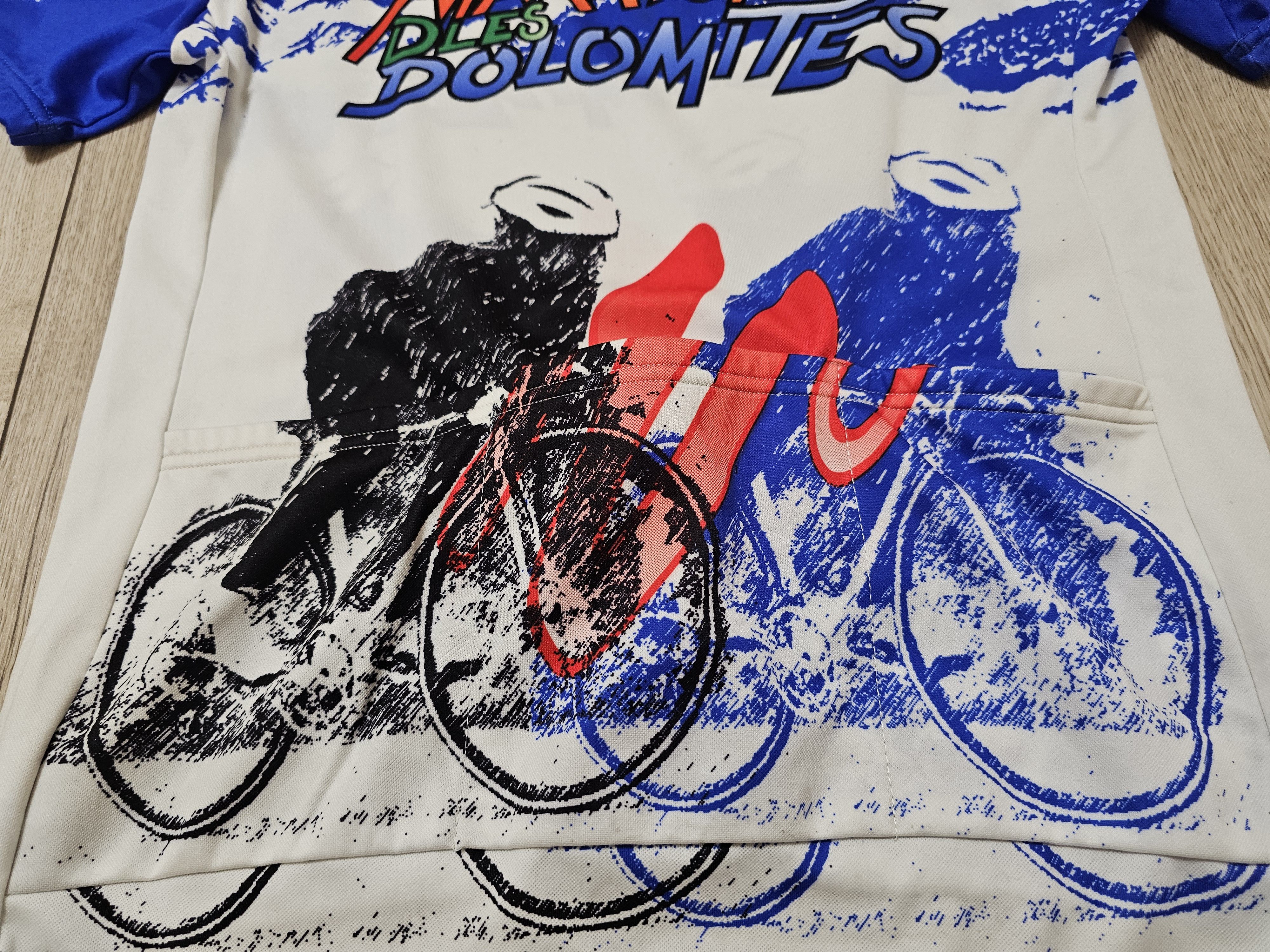 Vintage CYCLING JERSEY 90s MARATONA DLES DOLOMITES CYCLING JERSEY Size US XXL / EU 58 / 5 - 4 Thumbnail