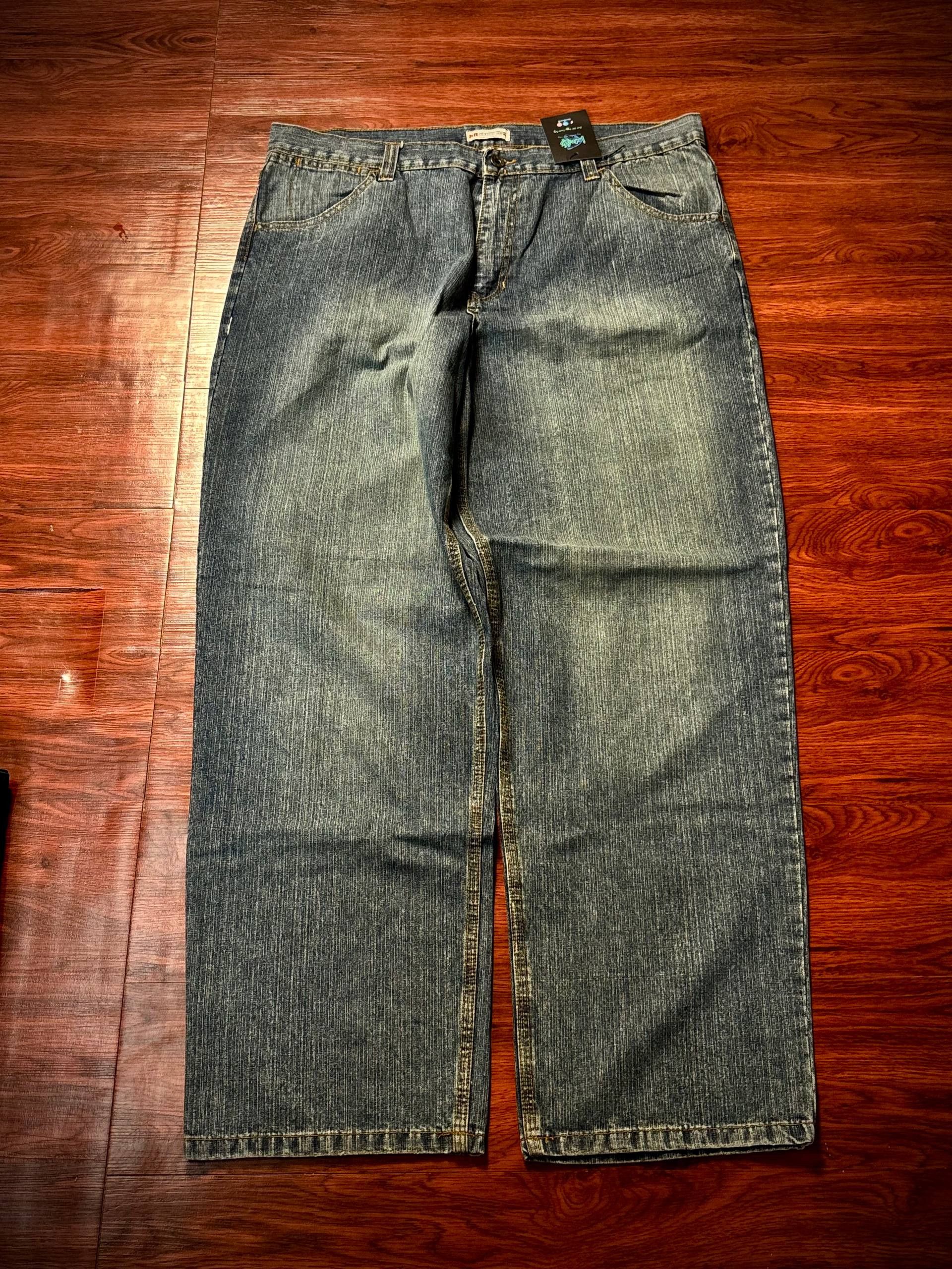 JNCO Vintage 00s Blue BR Classic Denim Pants Logo Backhit Jnco Size US 40 / EU 56 - 2 Thumbnail