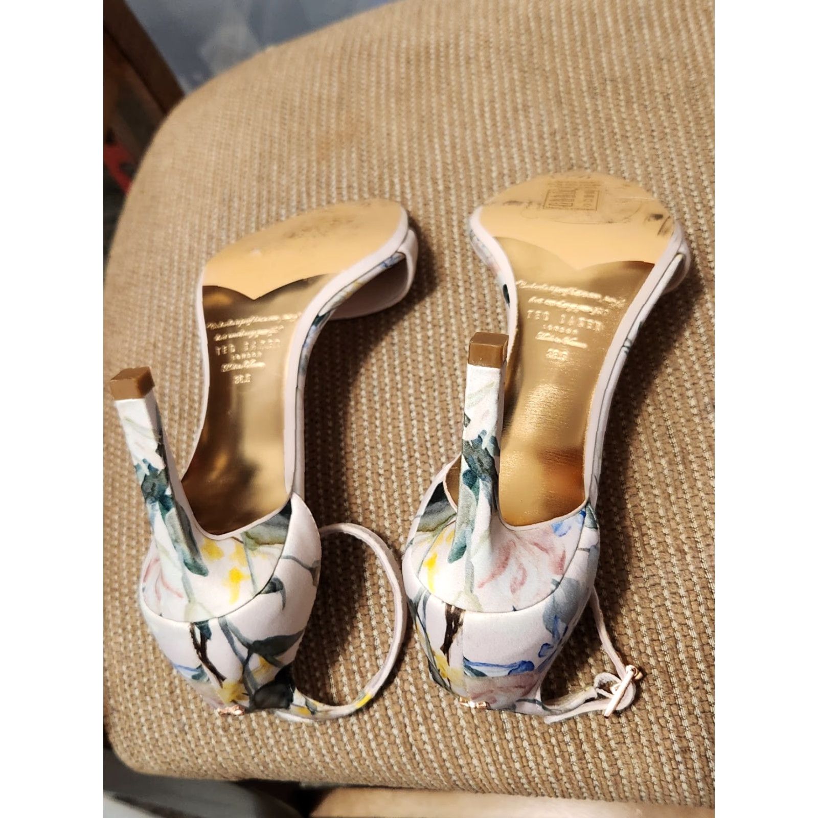 Ted Baker Ted Baker Heels Mwilli Ankle Strap Open Toe Floral Buckle Stiletto High Heel Women 6.5 36.5 Multi Size 6.5 Size US 7 / IT 37 - 3 Thumbnail