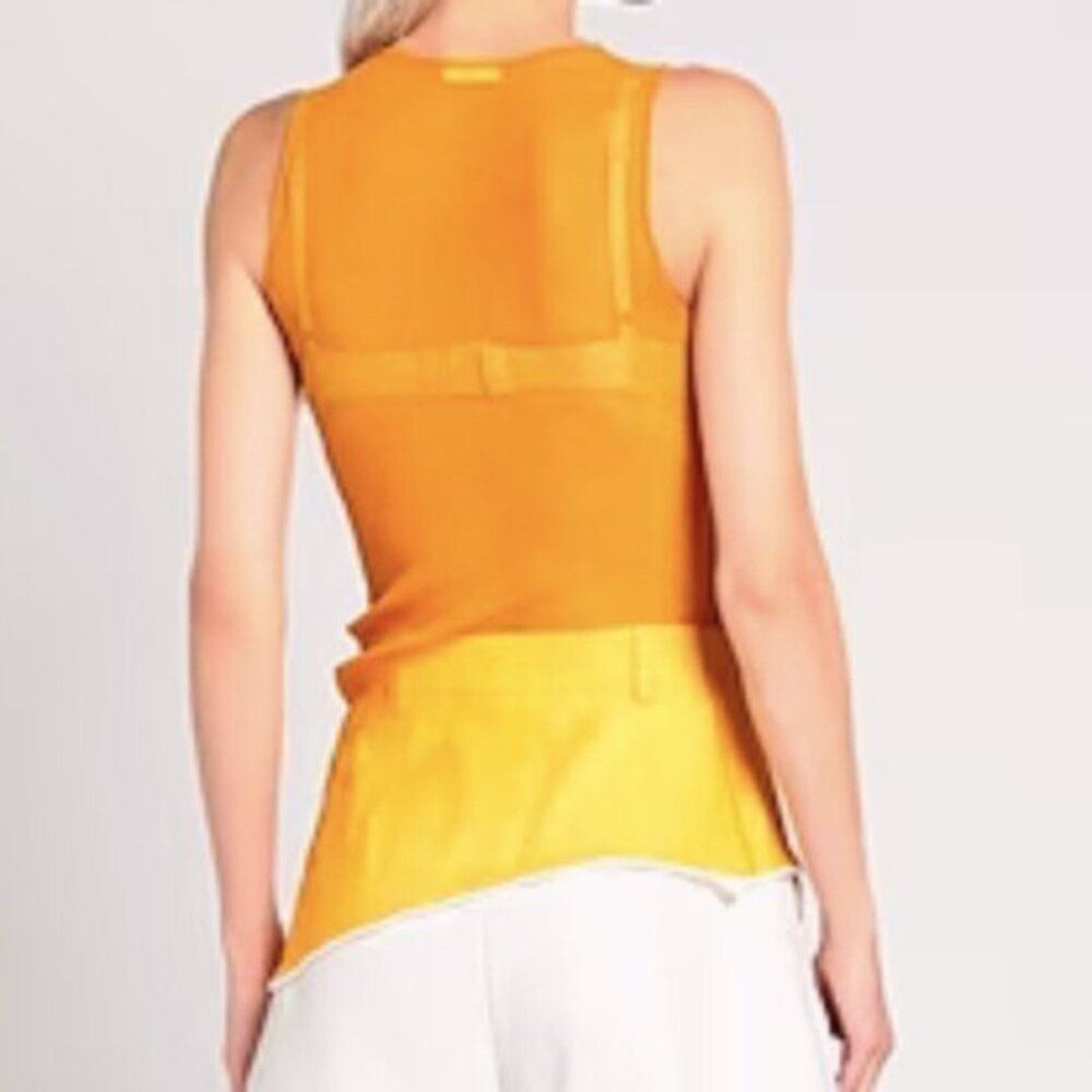 Acne Studios Acne orange asymmetrical sleeveless top S Size S / US 4 / IT 40 - 5 Thumbnail