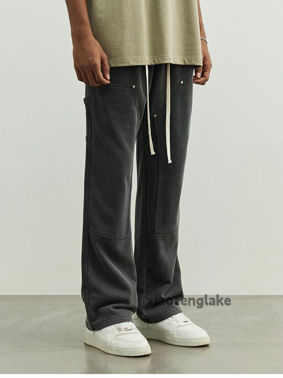 Designer × Vintage utility washed faded cleanfit yuppie outdoor sweatpants Size US 34 / EU 50 - 4 Thumbnail