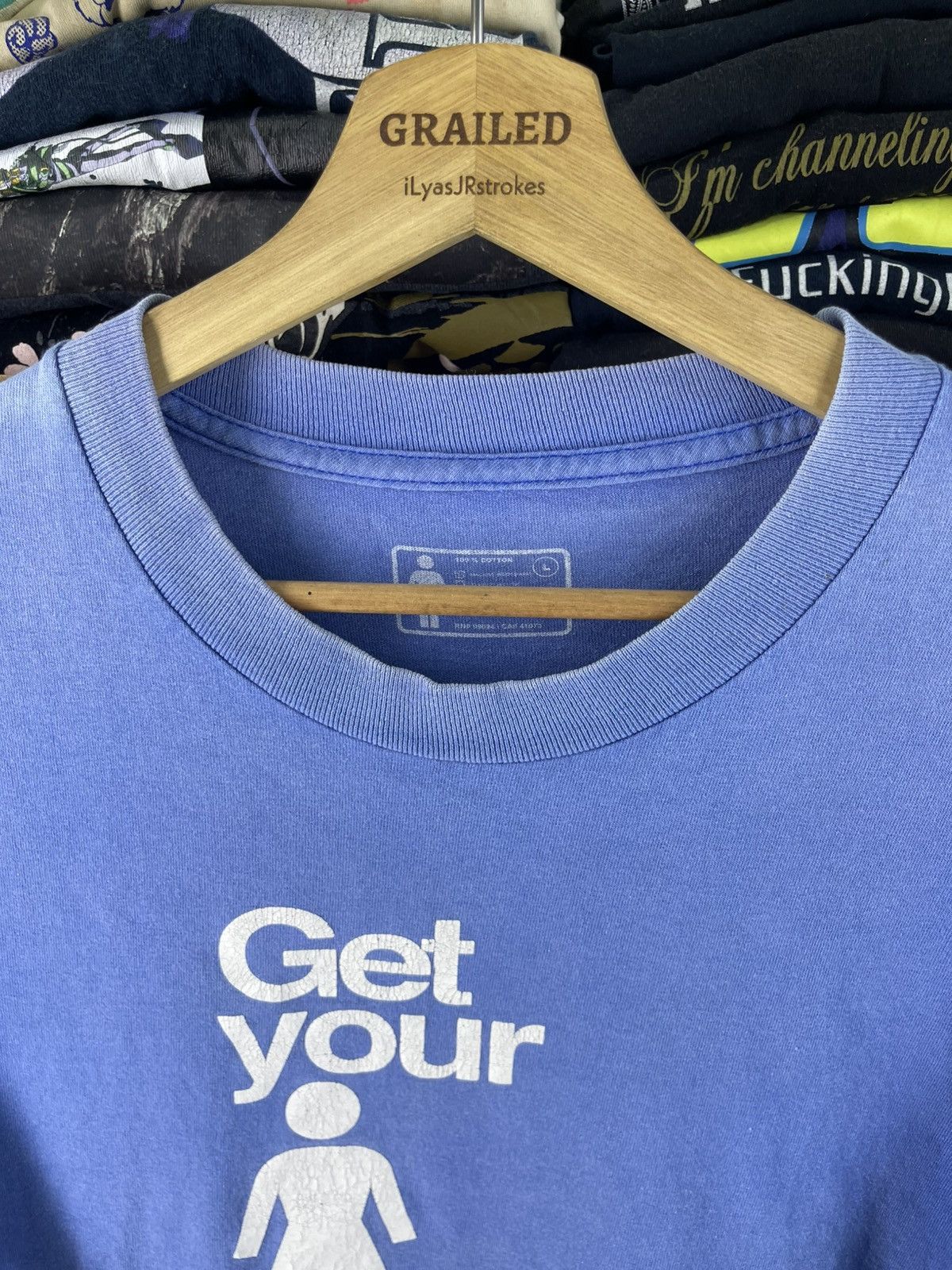Girl Skateboards 2000's Vintage Girl Skateboards "Get Your Off My Deck Tee Size US L / EU 52-54 / 3 - 12 Thumbnail