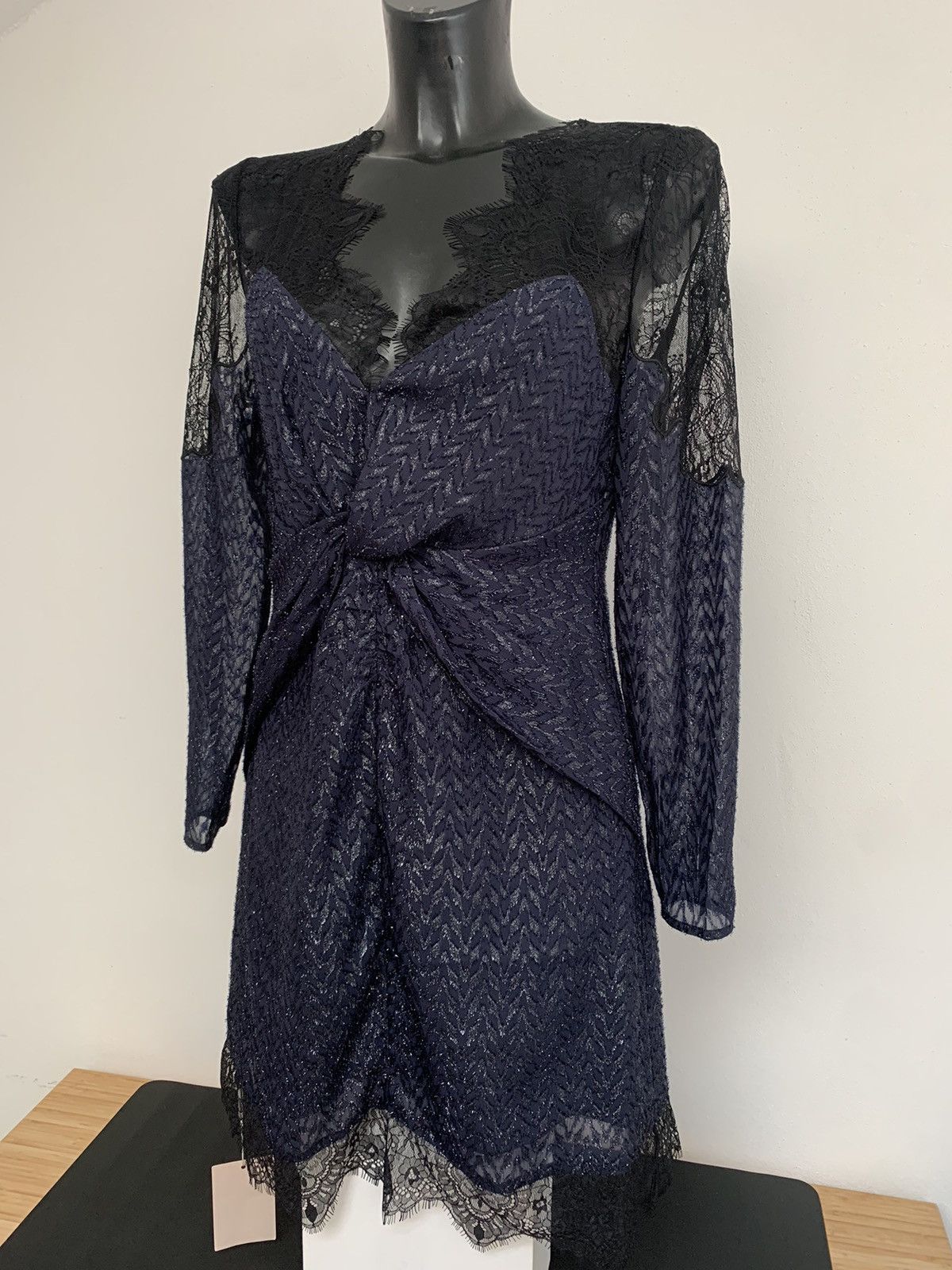 Self Portrait Navy Blu Dress