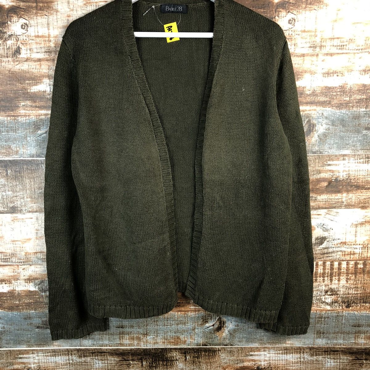 Vintage Basile 28 Green Cardigan Knitwear #A1258 Size US M / EU 48-50 / 2 - 3 Thumbnail