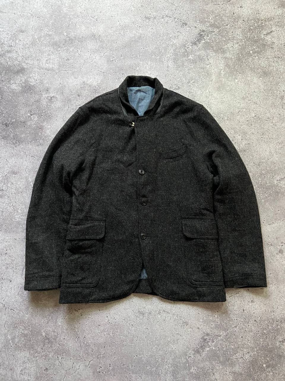 Albam Albam jacket blazer wool and leather mens size 3-M rare Size US L / EU 52-54 / 3 - 1 Thumbnail