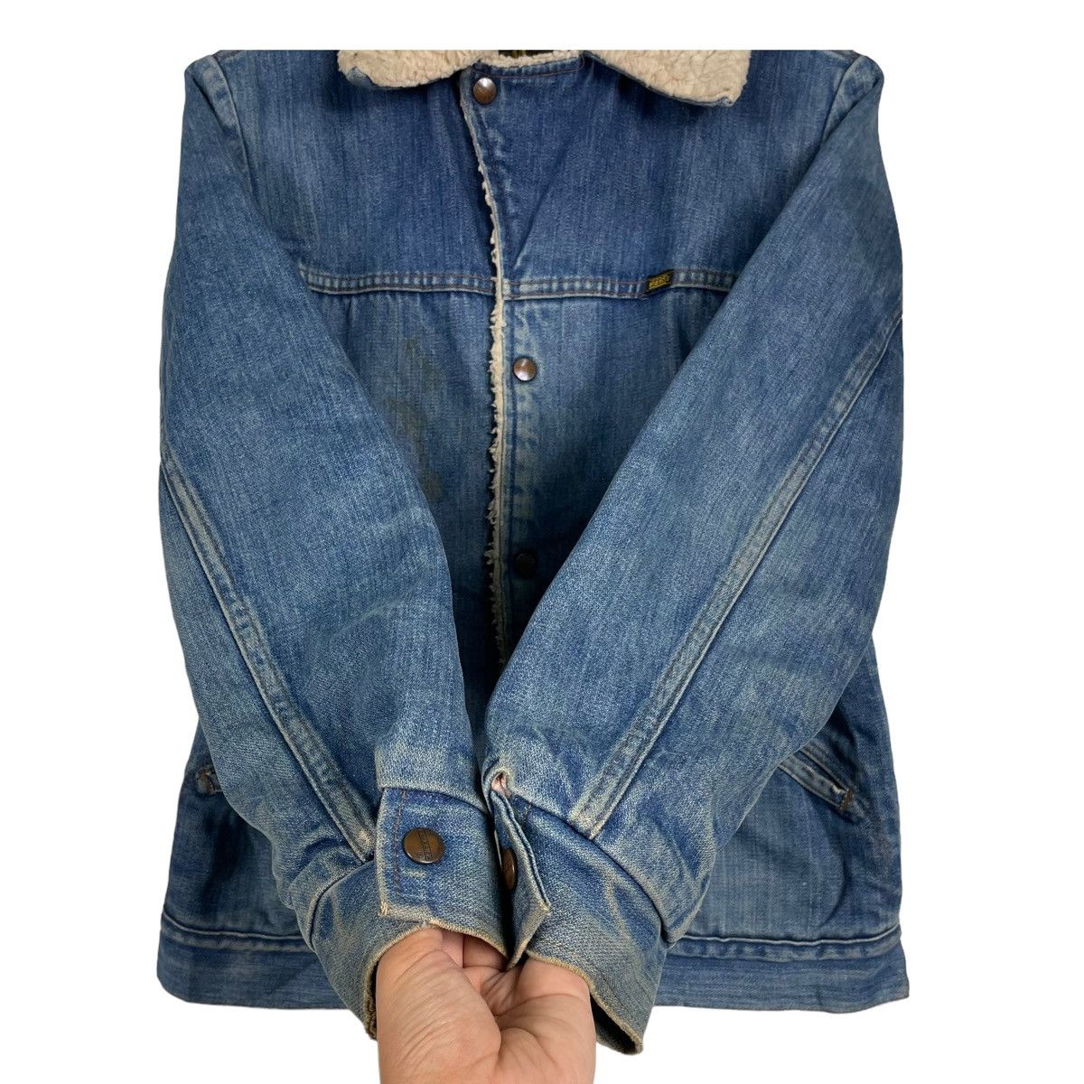 Vintage × Western Rise 💥80s VINTAGE MAVERICK DENIM SHERPA JEAN JACKET Size US M / EU 48-50 / 2 - 7 Thumbnail