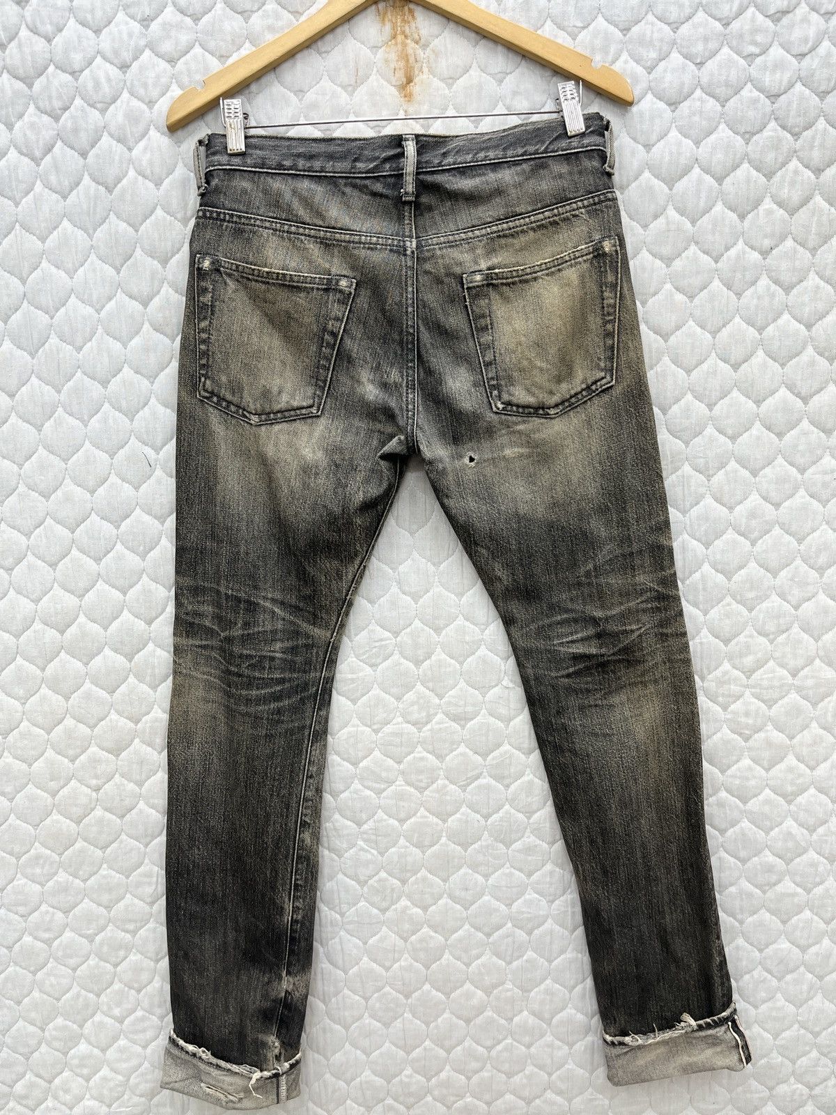 Ships Jet Blue × Vintage 🔥🔥🔥ARCHIVE SHIPS JET BLUE DISTRESSED SELVEDGE DENIM Size US 30 / EU 46 - 10 Thumbnail