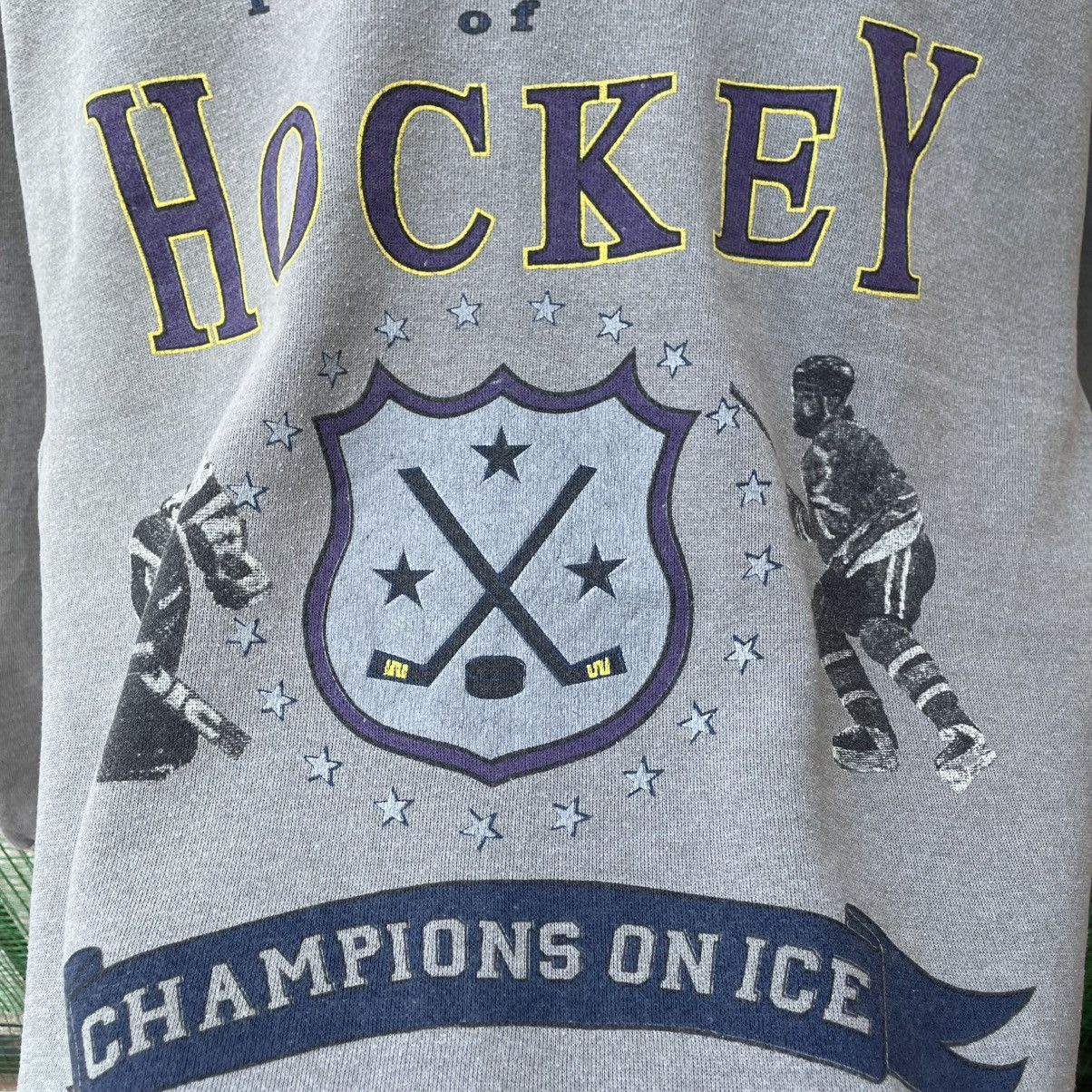 Vintage 🔥Vintage 90s Traditional Of Hockey Crewneck Sweatshirts Size US M / EU 48-50 / 2 - 7 Thumbnail
