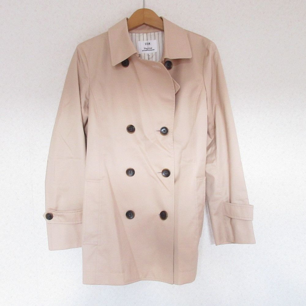 Other 23ku Giza Cotton Gabardine Short Trench Coat Cotton Outerwear DUTY FREE for USA