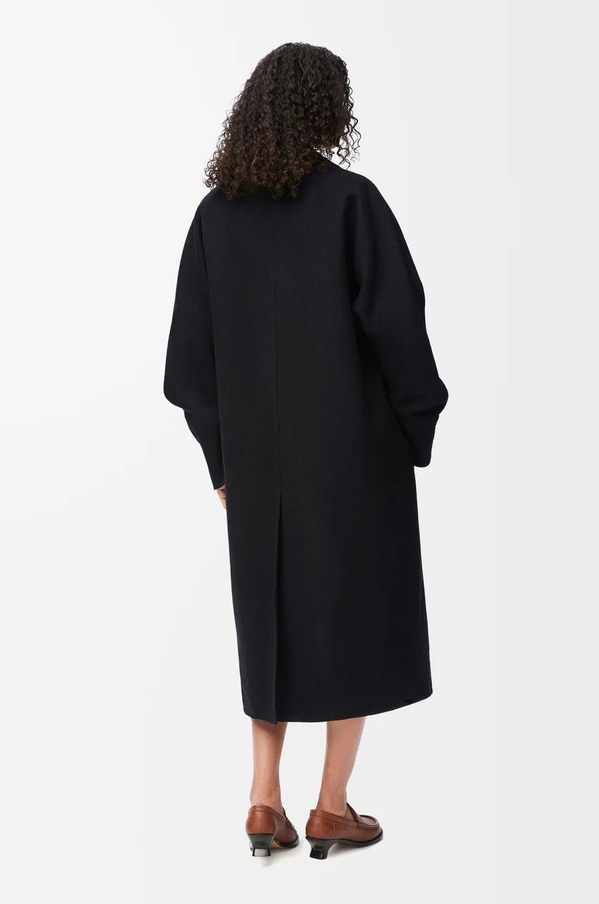 Loewe o1loc1c0525 Coat In Wool And Cashmere in Black Size M / US 6-8 / IT 42-44 - 4 Thumbnail