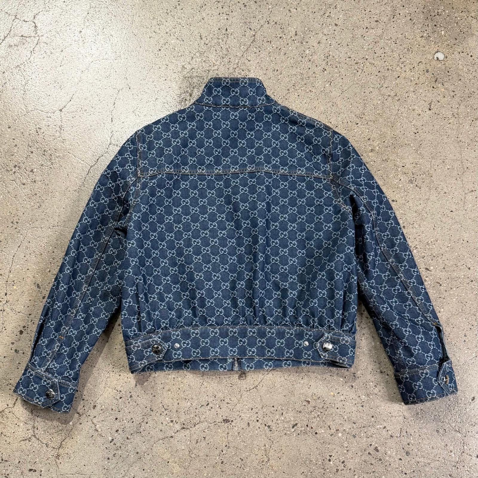 Gucci Gucci Denim Monogram Jacket Size US S / EU 44-46 / 1 - 2 Thumbnail