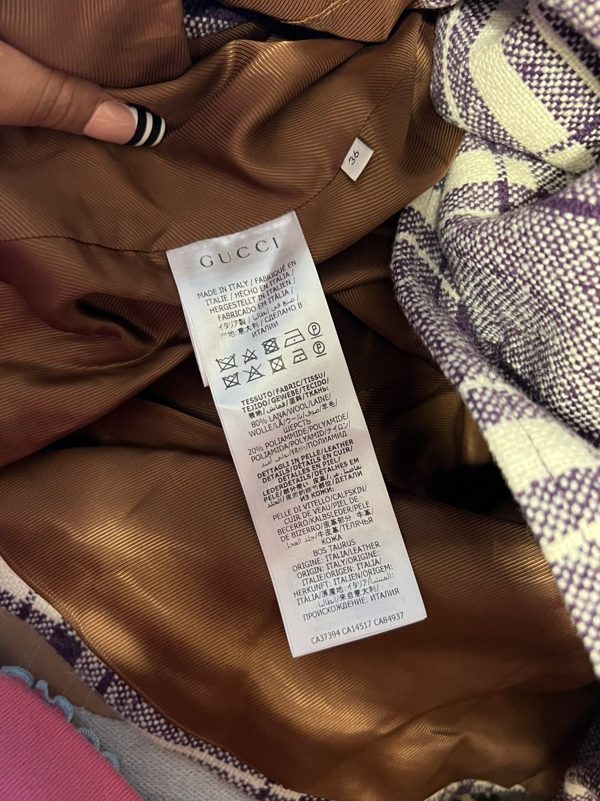 Gucci Gucci plaid print cape Size XS / US 0-2 / IT 36-38 - 9 Thumbnail