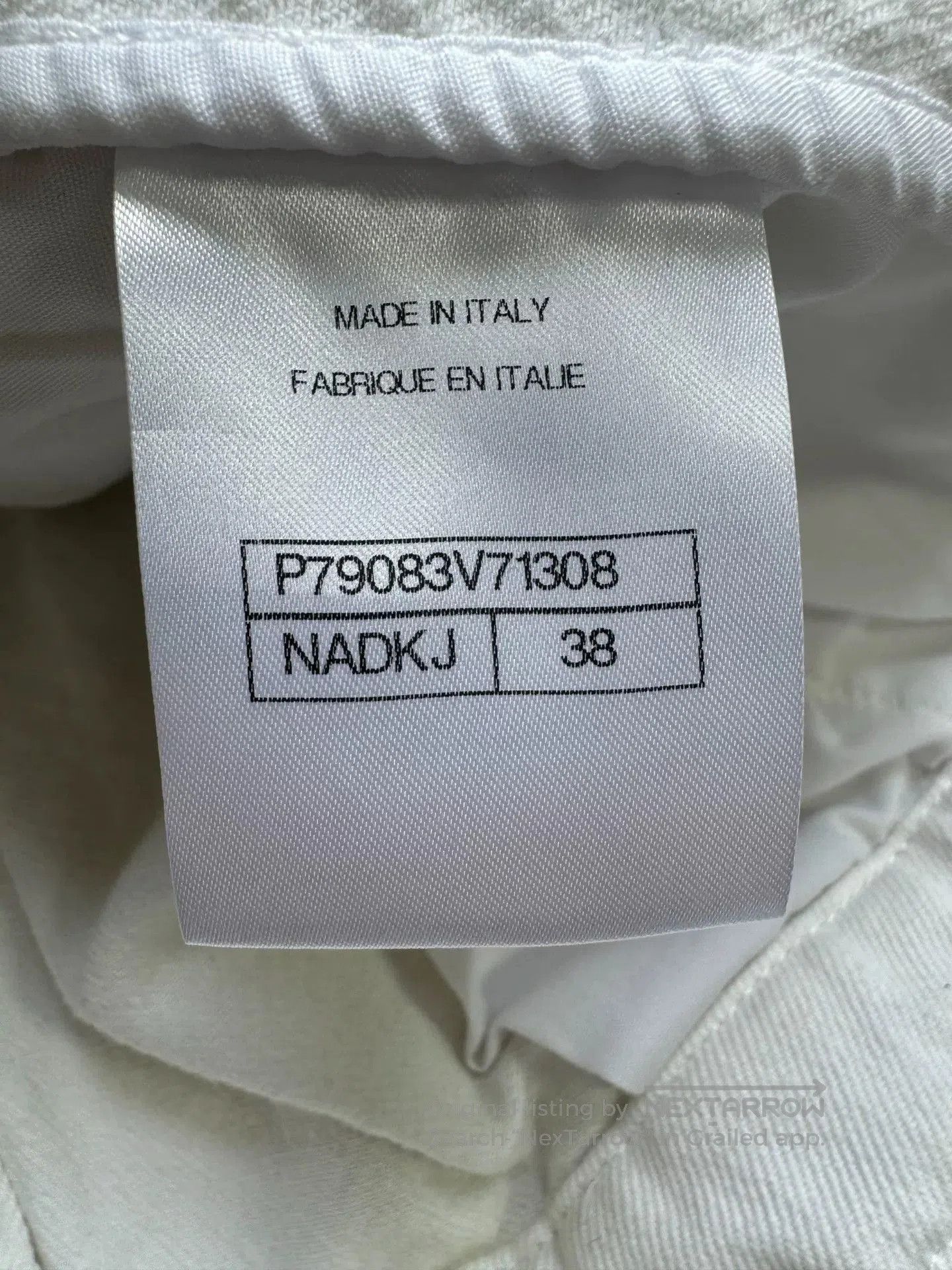 Chanel Chanel White Double C Denim Pants. Size 37" - 7 Thumbnail