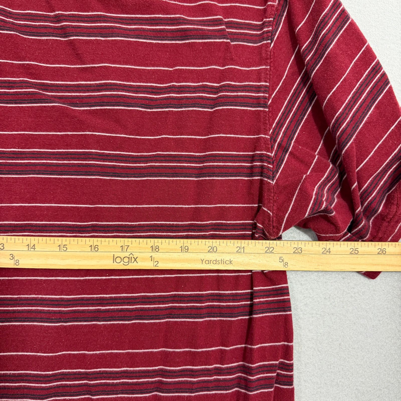 Vintage Vintage Sideout Striped Shirt Men's Large Red Pocket Tee y2k Size US L / EU 52-54 / 3 - 7 Thumbnail