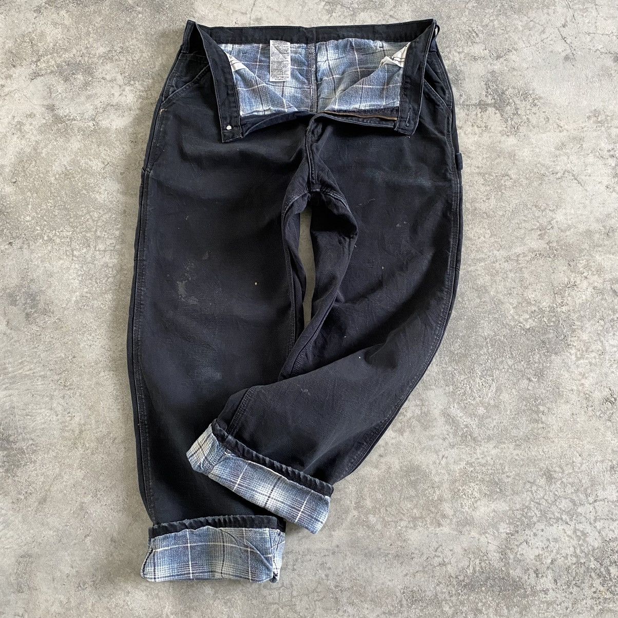 Carhartt Vintage Carhartt Blanket Lined Dirty Carpenter Pants Size US 36 / EU 52 - 1 Thumbnail
