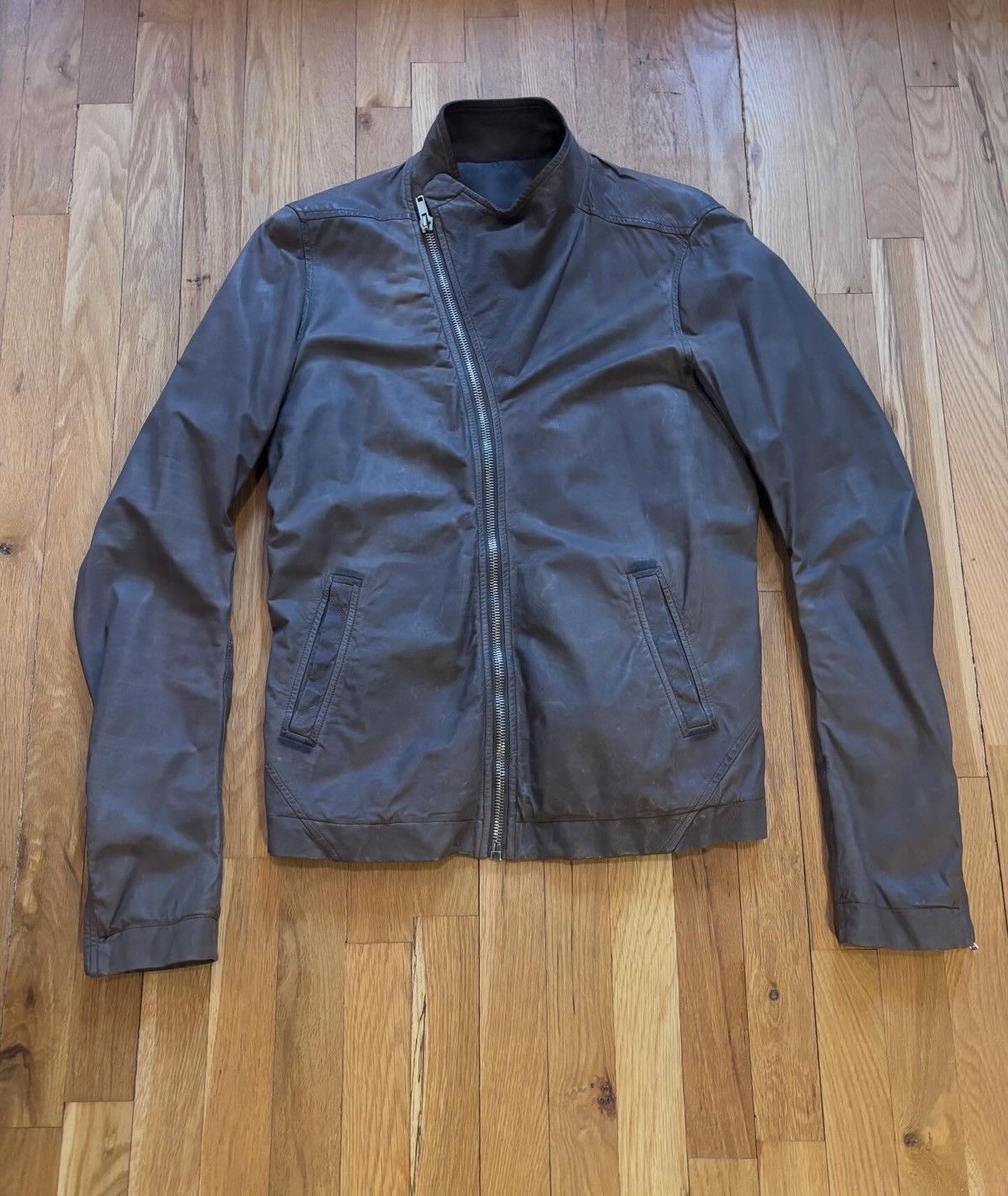 Rick Owens Rick Owens Globa Lamb Leather Jacket (50) Size US M / EU 48-50 / 2 - 1 Thumbnail