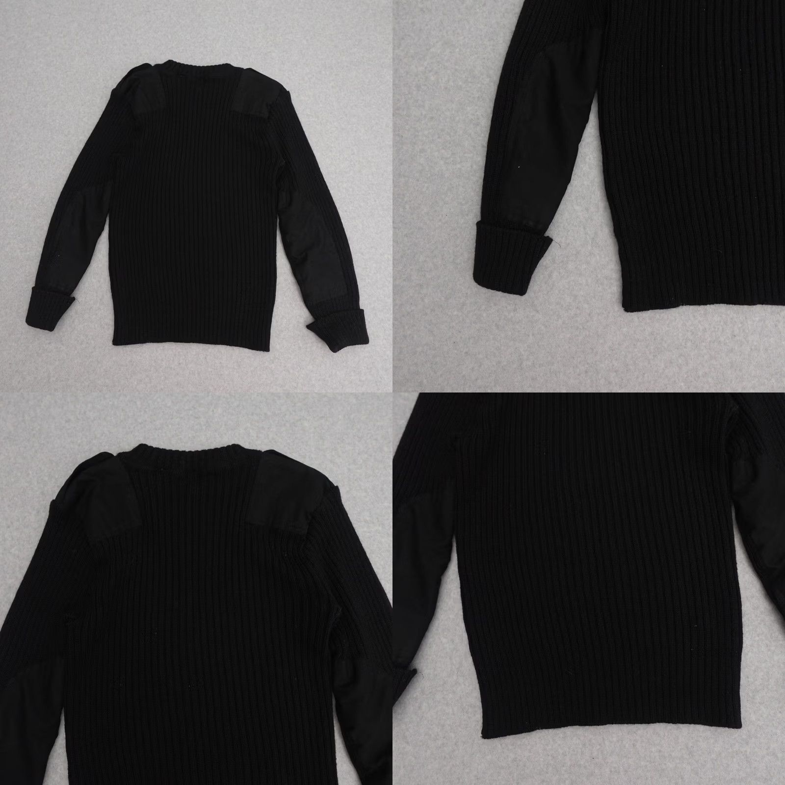 Vintage VTG Brigade Quarter Masters Sweater Adult 42 in Black Wool Size US XL / EU 56 / 4 - 8 Thumbnail