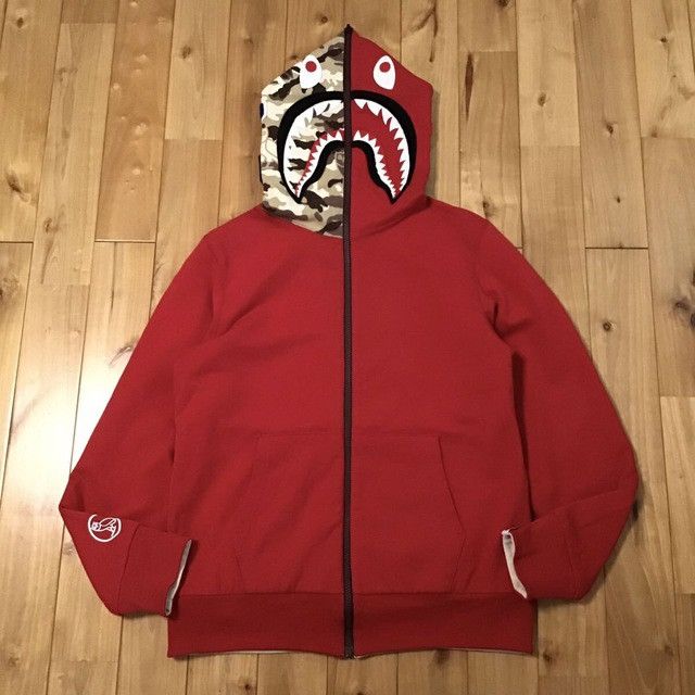 Bape 🔥Reversible🔥 BAPE × OVO Shark full zip hoodie a bathing ape Size US M / EU 48-50 / 2 - 2 Thumbnail